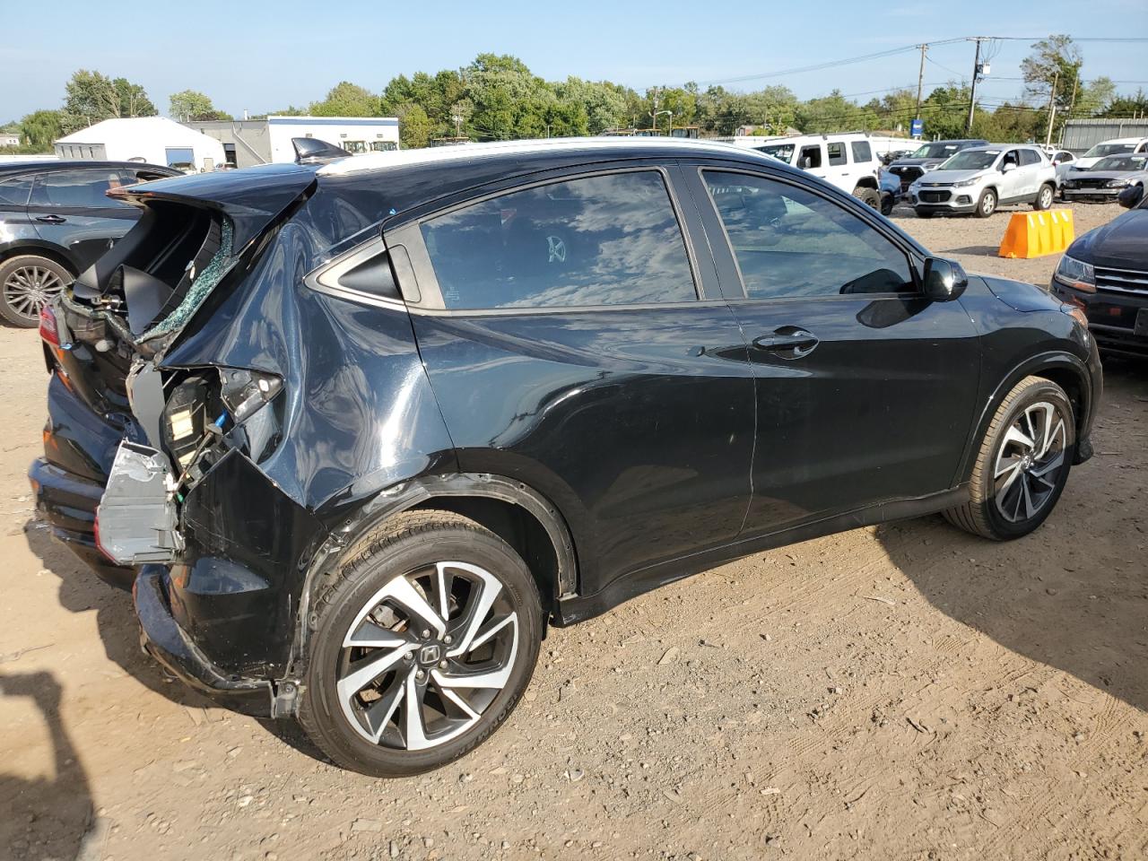 2019 Honda Hr-v Sport Black vin: 3CZRU6H10KM738628
