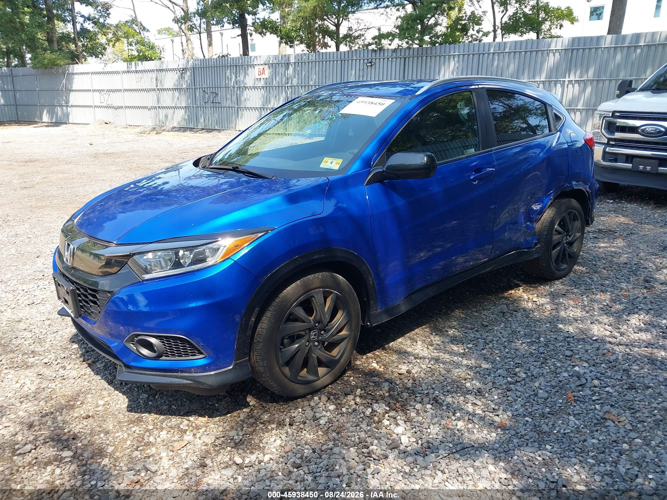 2021 Honda Hr-v Awd Sport Синий vin: 3CZRU6H11MM728631