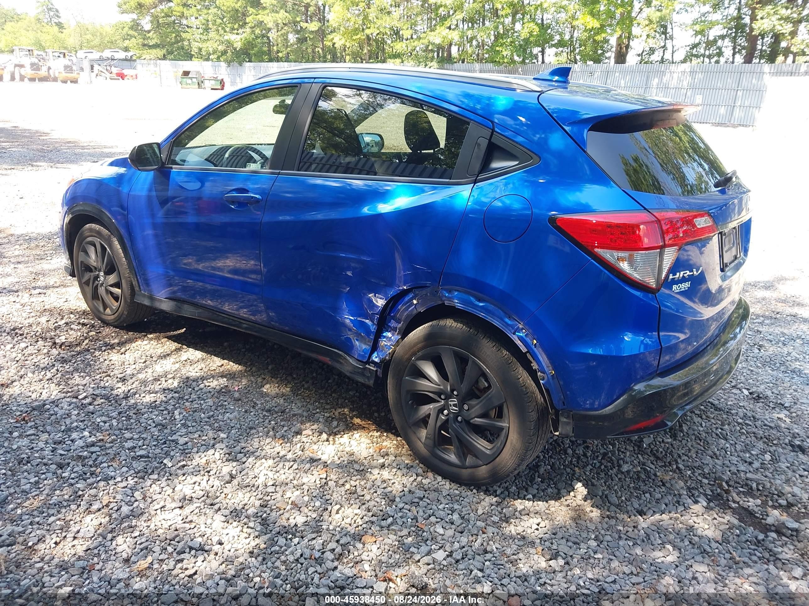 2021 Honda Hr-v Awd Sport Синий vin: 3CZRU6H11MM728631
