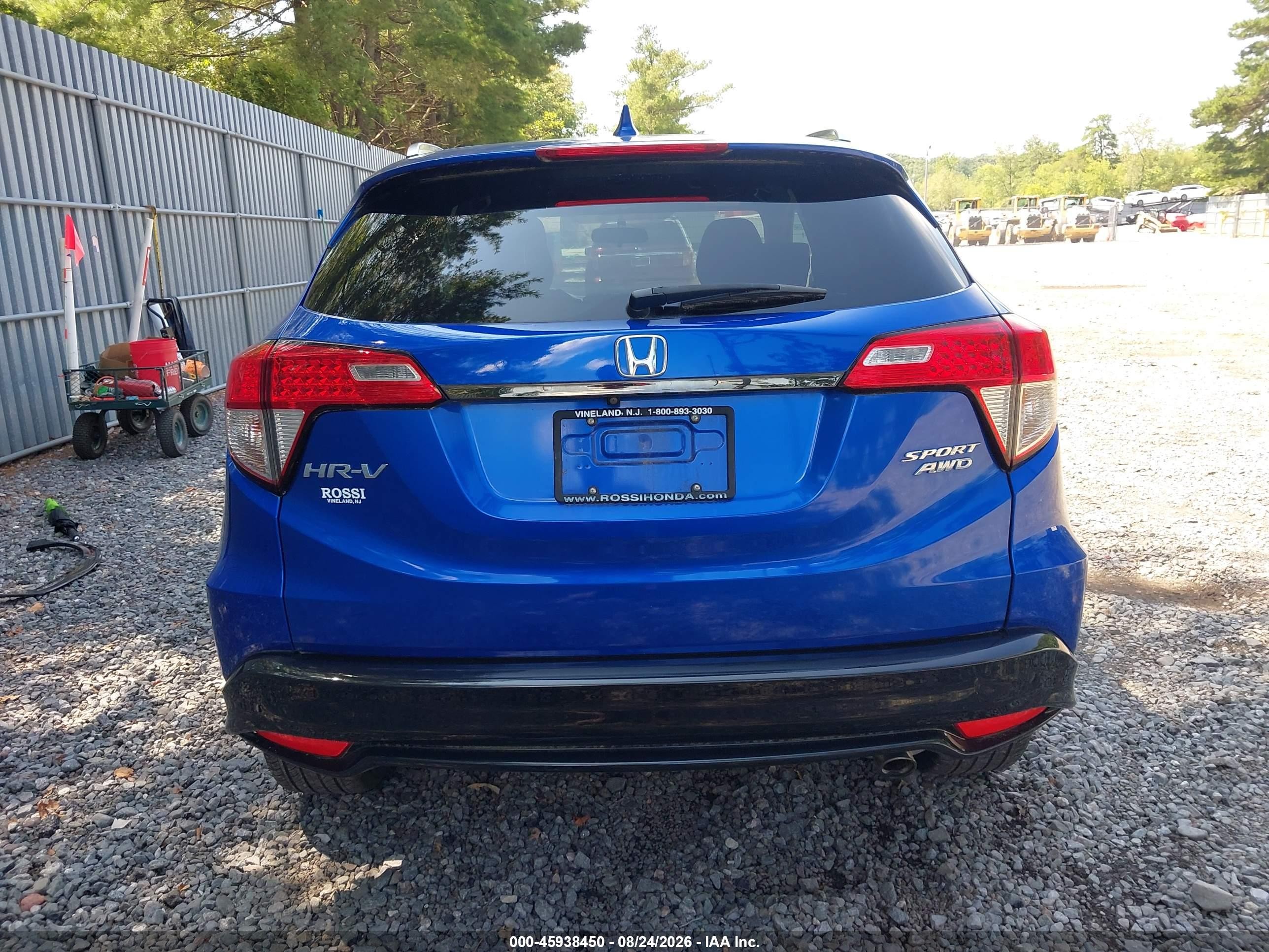 2021 Honda Hr-v Awd Sport Синий vin: 3CZRU6H11MM728631
