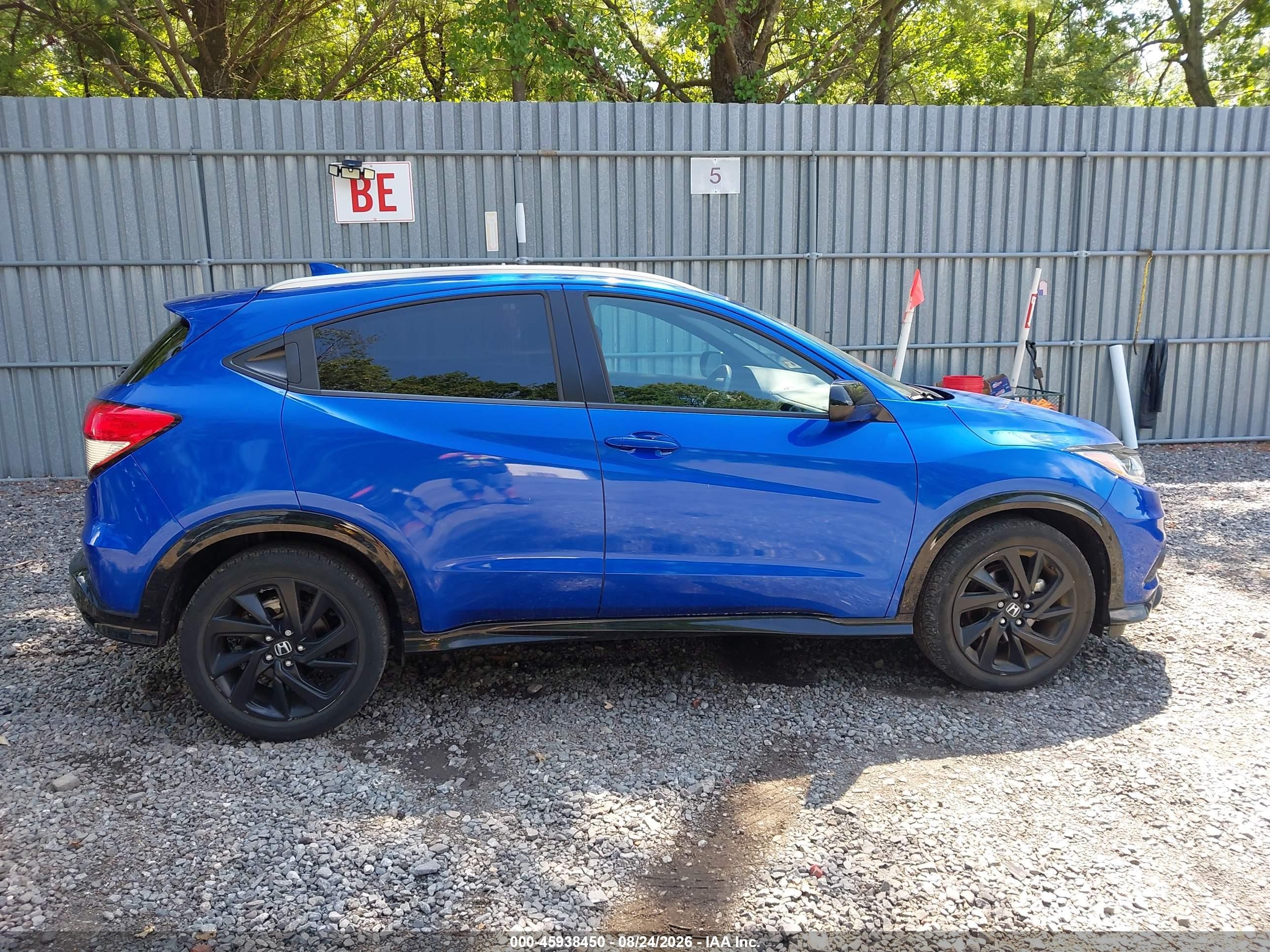 2021 Honda Hr-v Awd Sport Синий vin: 3CZRU6H11MM728631