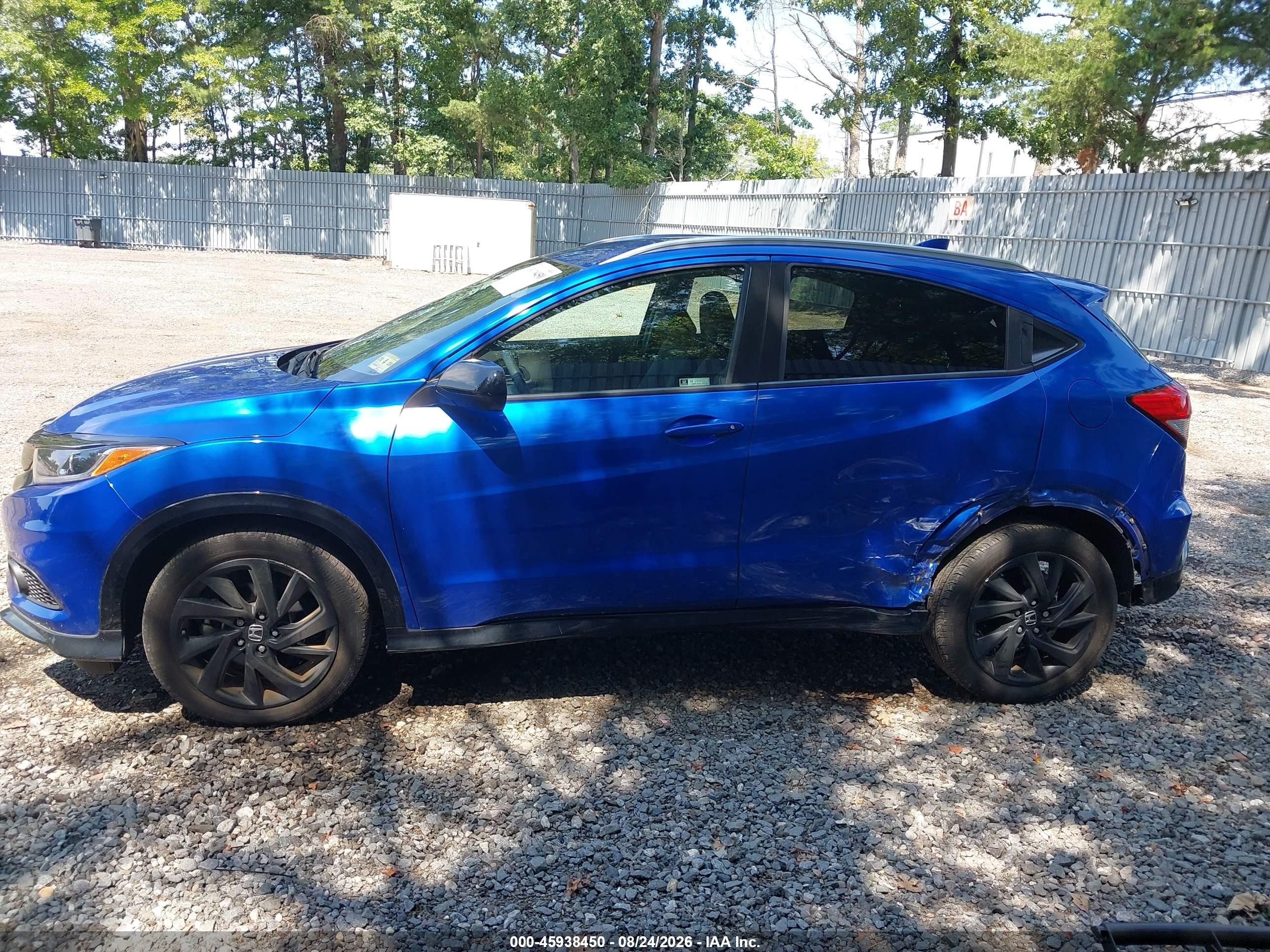 2021 Honda Hr-v Awd Sport Синий vin: 3CZRU6H11MM728631