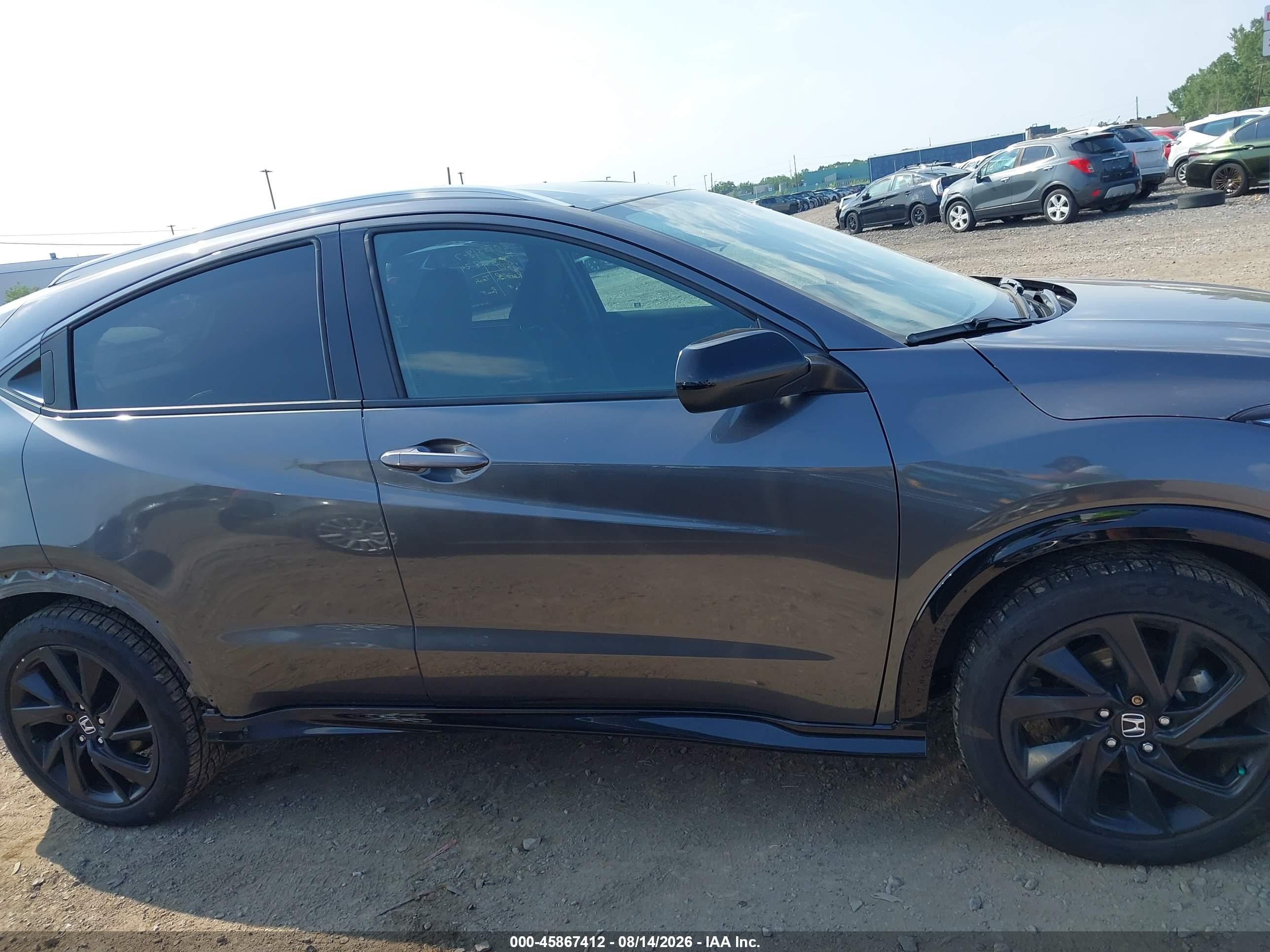 2022 Honda Hr-v Awd Sport Gray vin: 3CZRU6H11NM727559