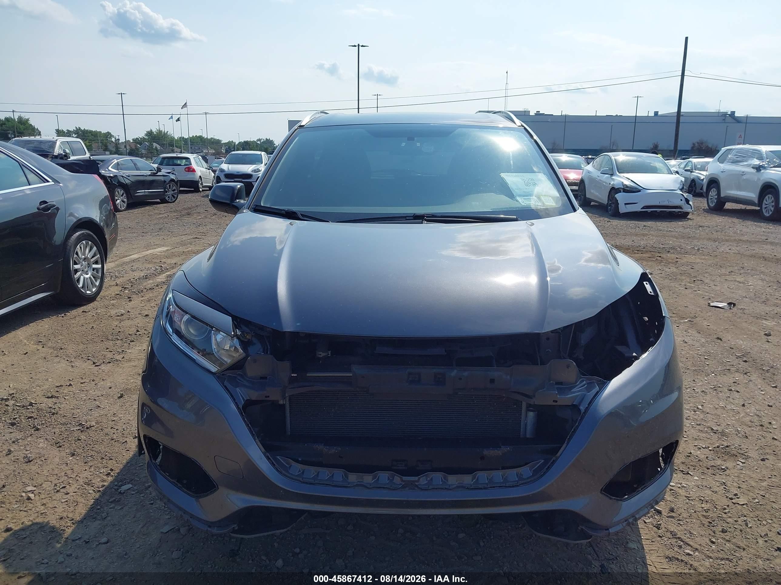 2022 Honda Hr-v Awd Sport Gray vin: 3CZRU6H11NM727559