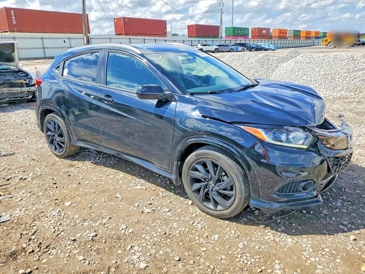 2021 Honda Hr-v Sport Black vin: 3CZRU6H12MM703642
