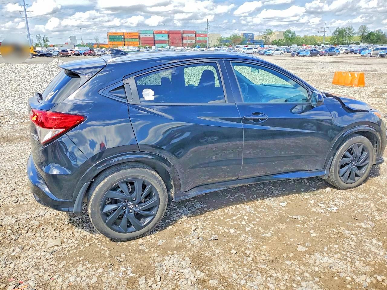 2021 Honda Hr-v Sport Black vin: 3CZRU6H12MM703642