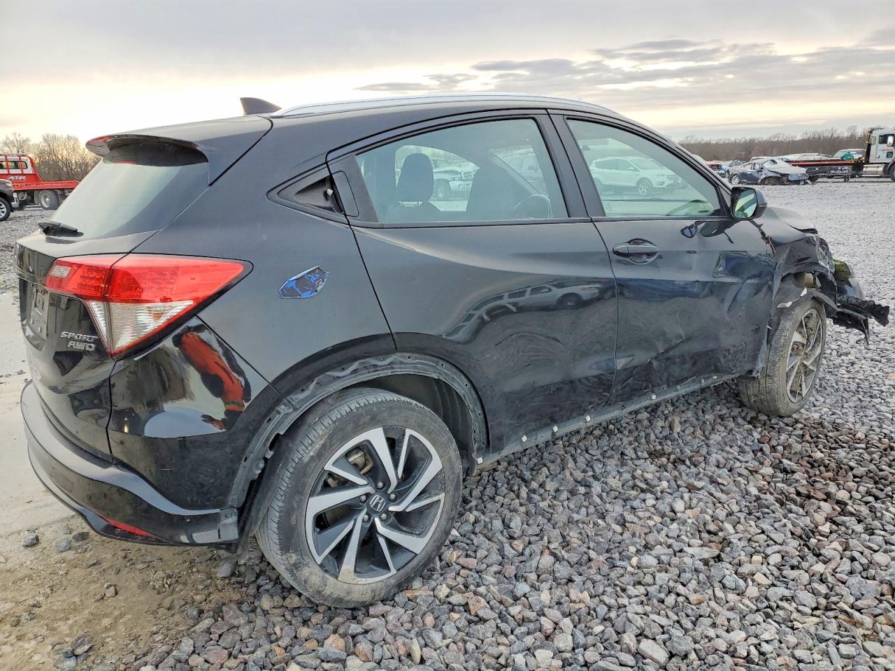 2019 Honda Hr-v Sport Black vin: 3CZRU6H17KG702126