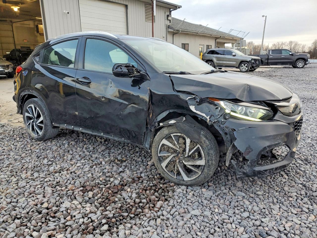 2019 Honda Hr-v Sport Black vin: 3CZRU6H17KG702126