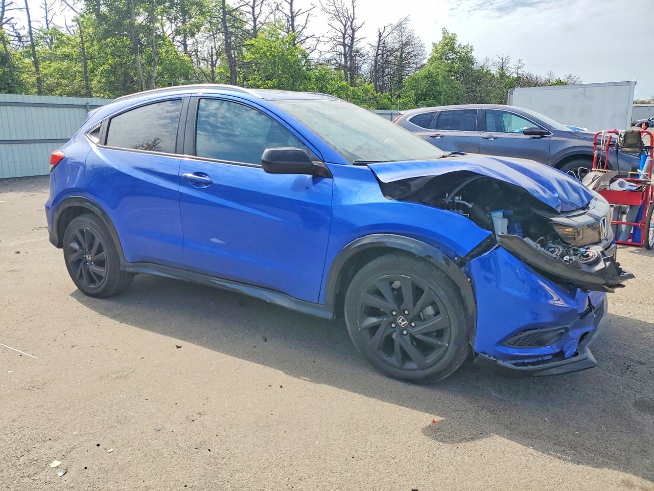2021 Honda Hr-v Sport Blue vin: 3CZRU6H17MM723014