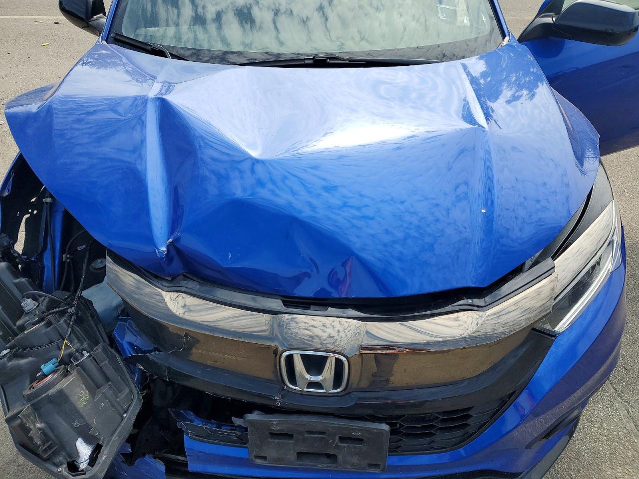 2021 Honda Hr-v Sport Blue vin: 3CZRU6H17MM723014