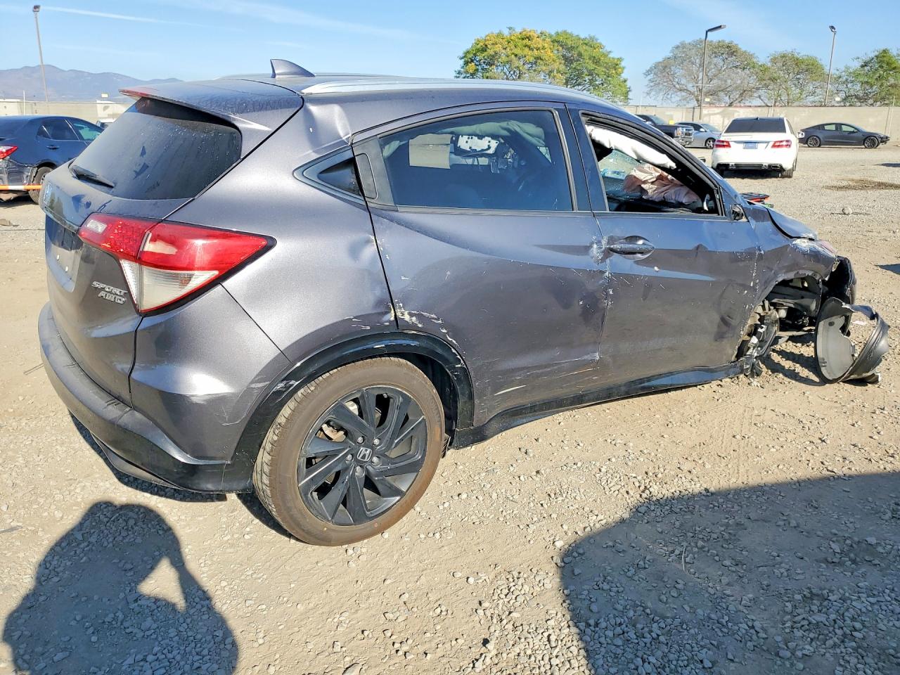 2021 Honda Hr-v Sport Gray vin: 3CZRU6H19MM728294