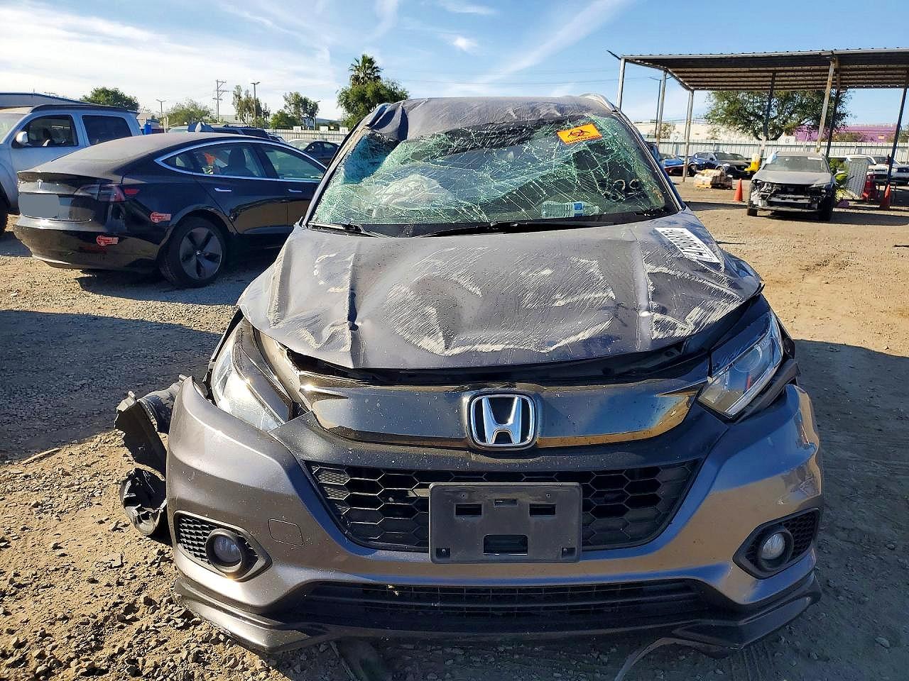 2021 Honda Hr-v Sport Gray vin: 3CZRU6H19MM728294