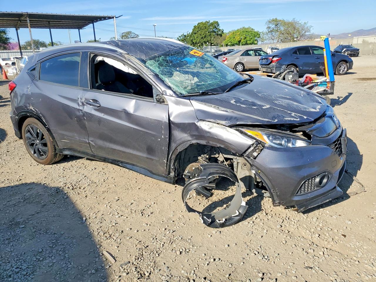 2021 Honda Hr-v Sport Gray vin: 3CZRU6H19MM728294