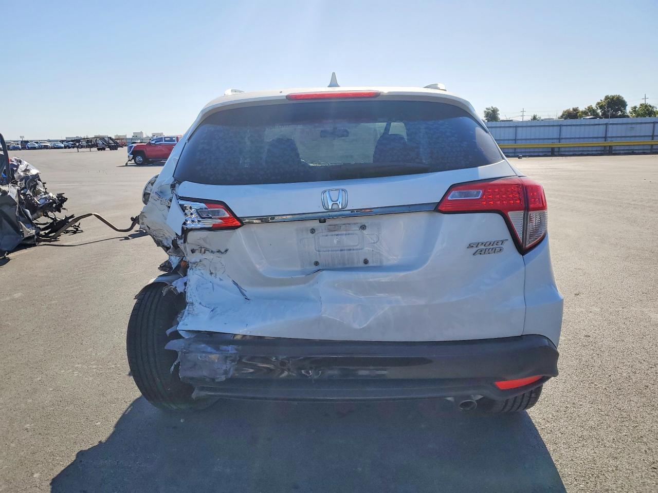 2019 Honda Hr-v Sport White vin: 3CZRU6H1XKM741942