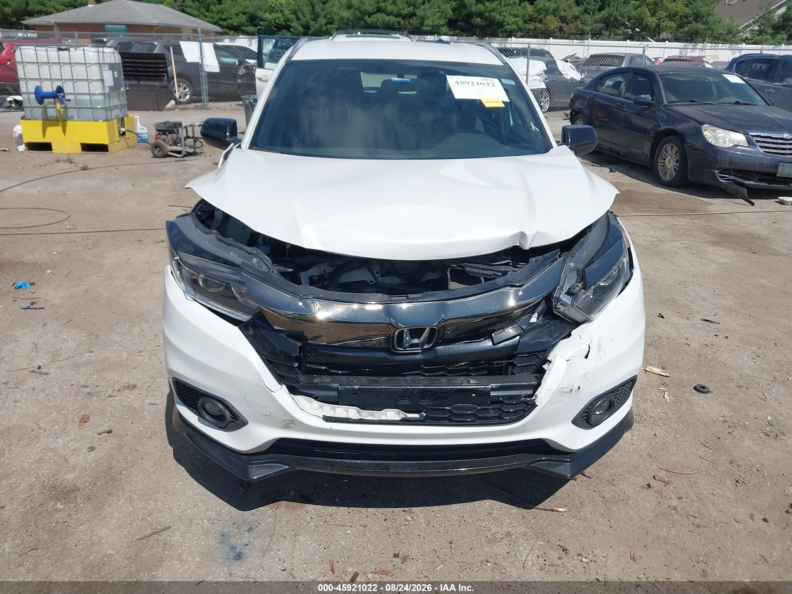 2021 Honda Hr-v Awd Sport White vin: 3CZRU6H1XMM745282