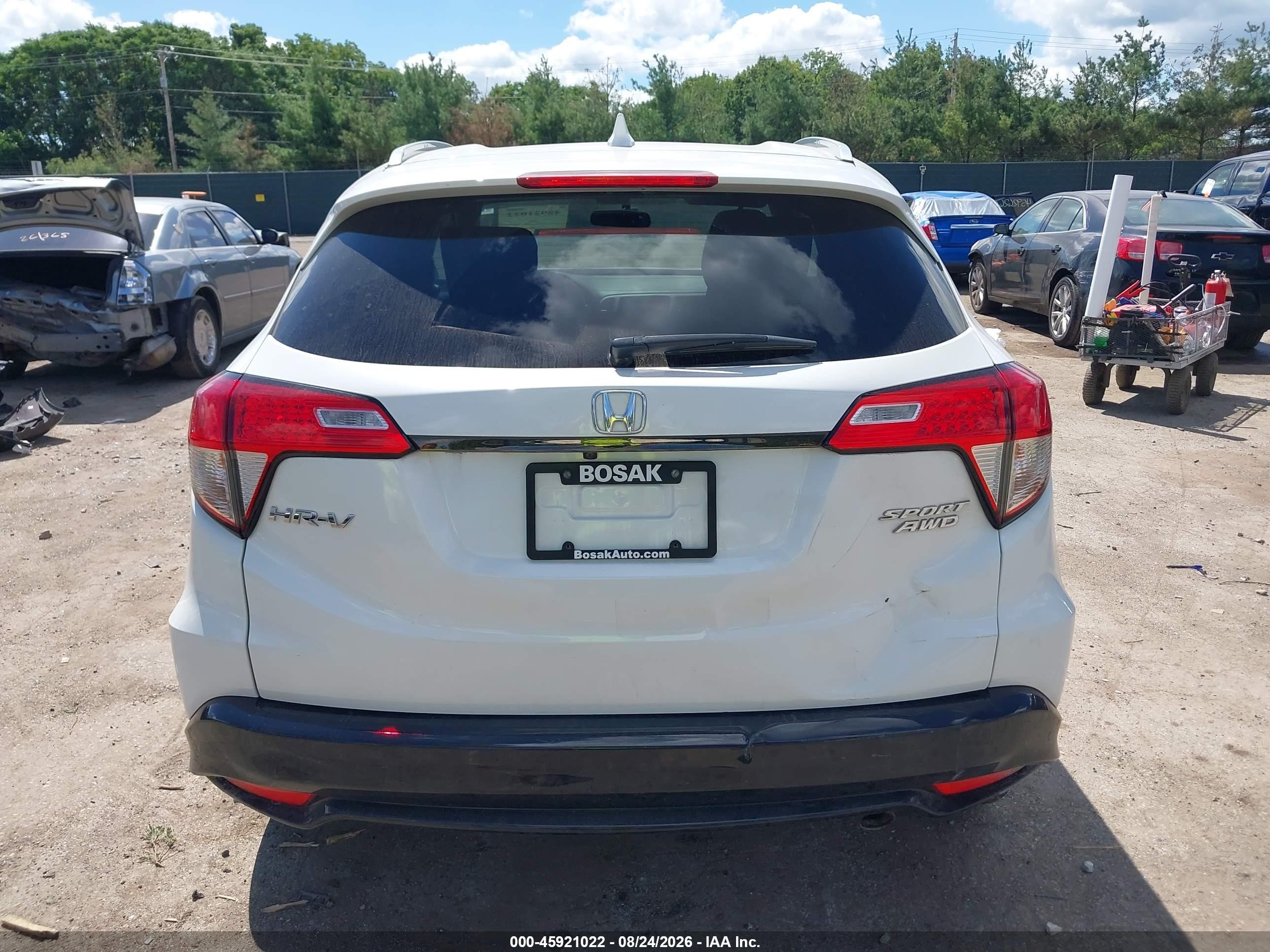 2021 Honda Hr-v Awd Sport White vin: 3CZRU6H1XMM745282