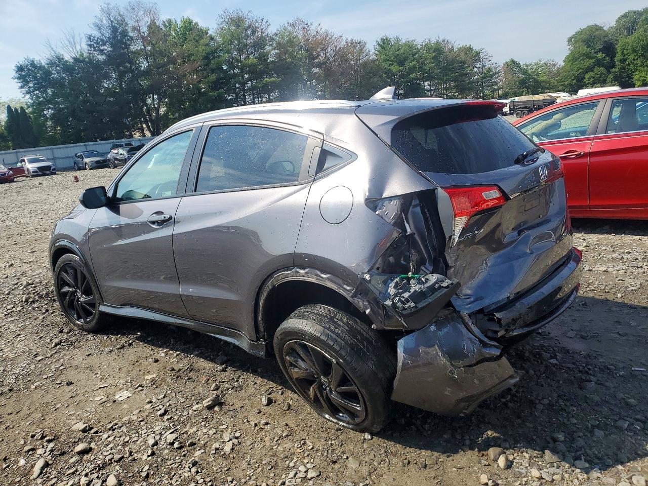 2021 Honda Hr-v Sport Silver vin: 3CZRU6H1XMM753804