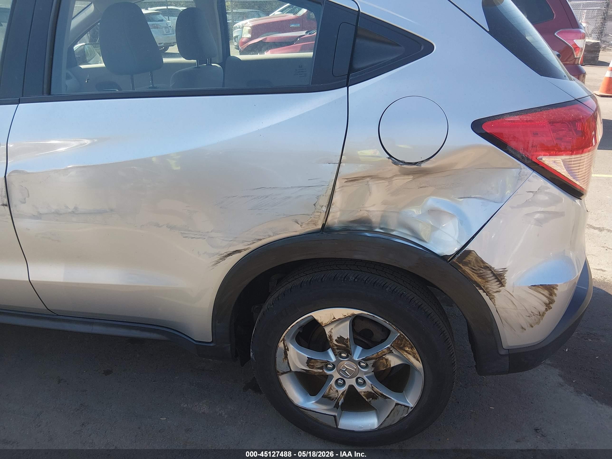 2016 Honda Hr-v Lx Серебряный vin: 3CZRU6H30GM738556