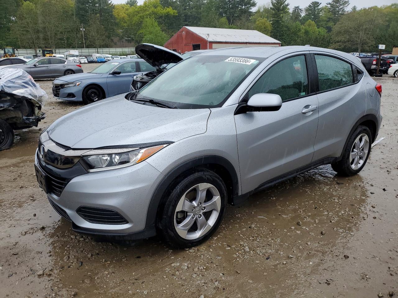 2020 Honda Hr-v Lx Silver vin: 3CZRU6H30LM709004