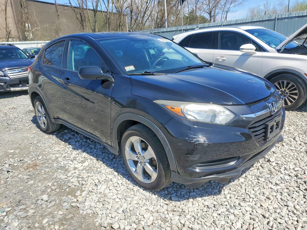 2016 Honda Hr-v Lx Black vin: 3CZRU6H31GM720700