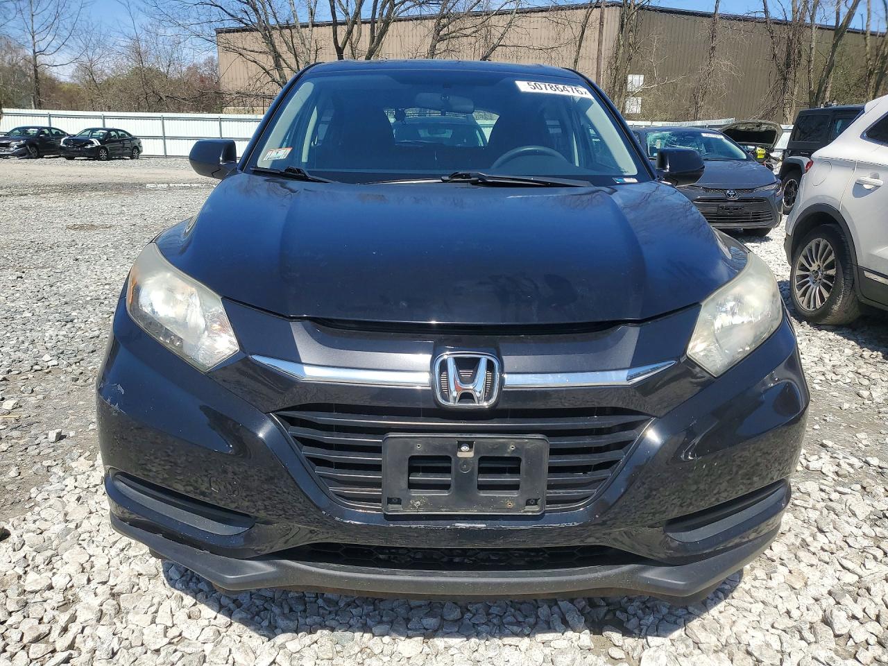 2016 Honda Hr-v Lx Black vin: 3CZRU6H31GM720700
