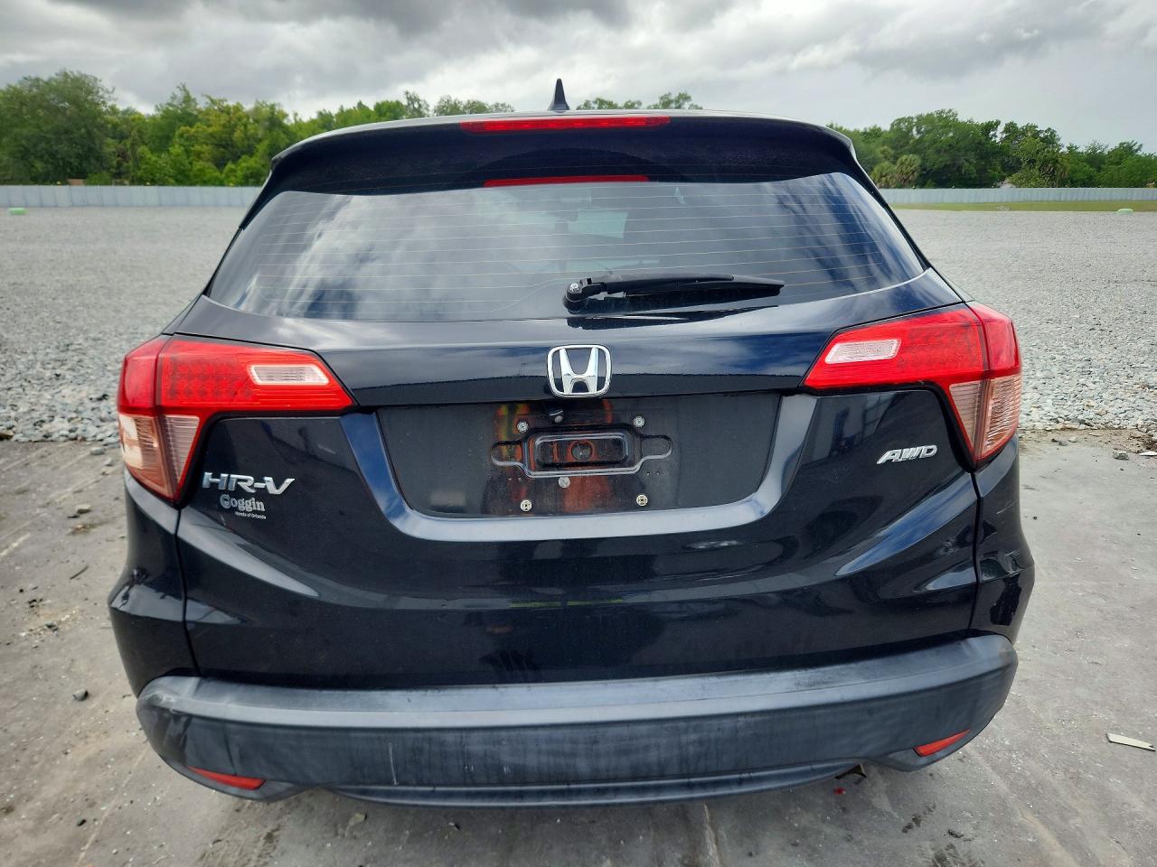 2016 Honda Hr-v Lx Black vin: 3CZRU6H32GM721998