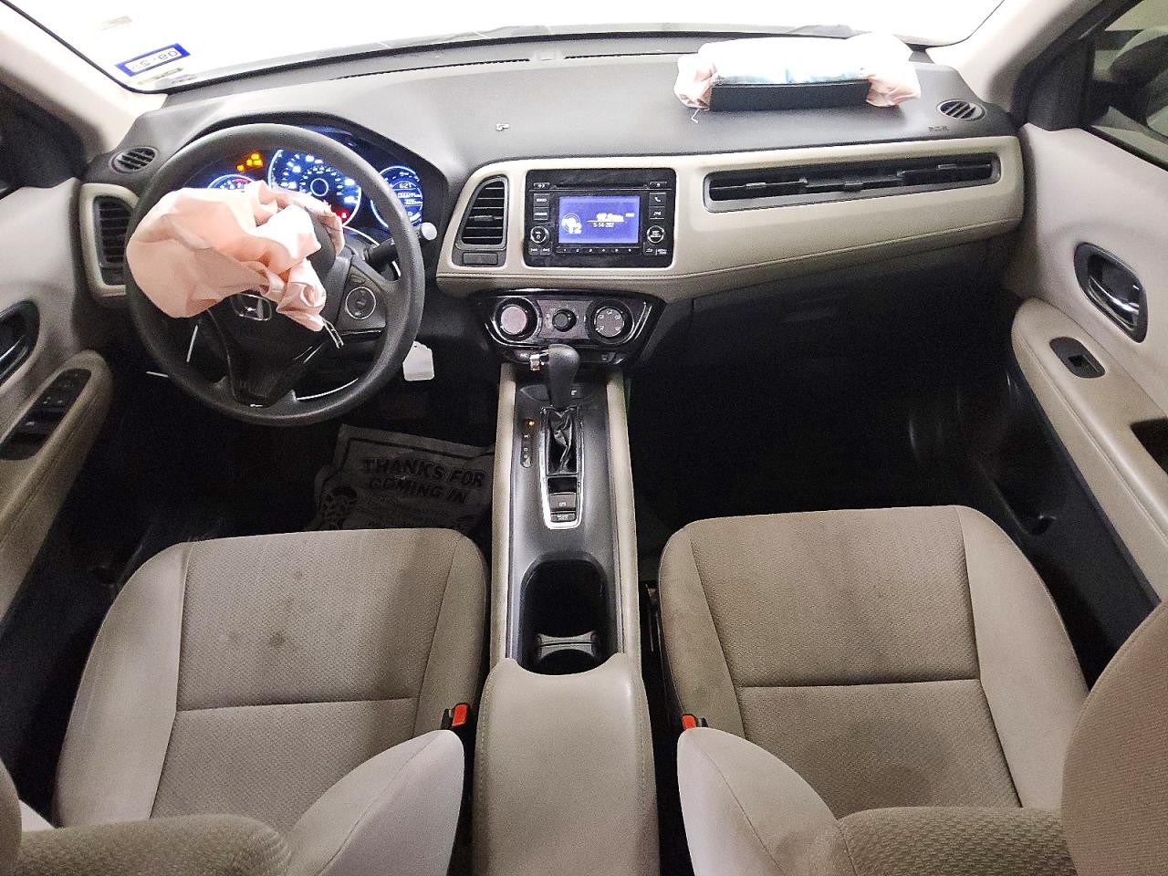 2018 Honda Hr-v Lx White vin: 3CZRU6H32JM717330