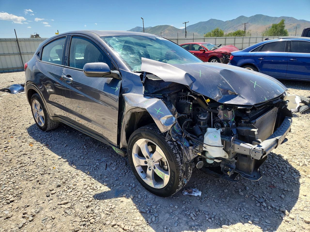 2019 Honda Hr-v Lx Charcoal vin: 3CZRU6H32KG721569