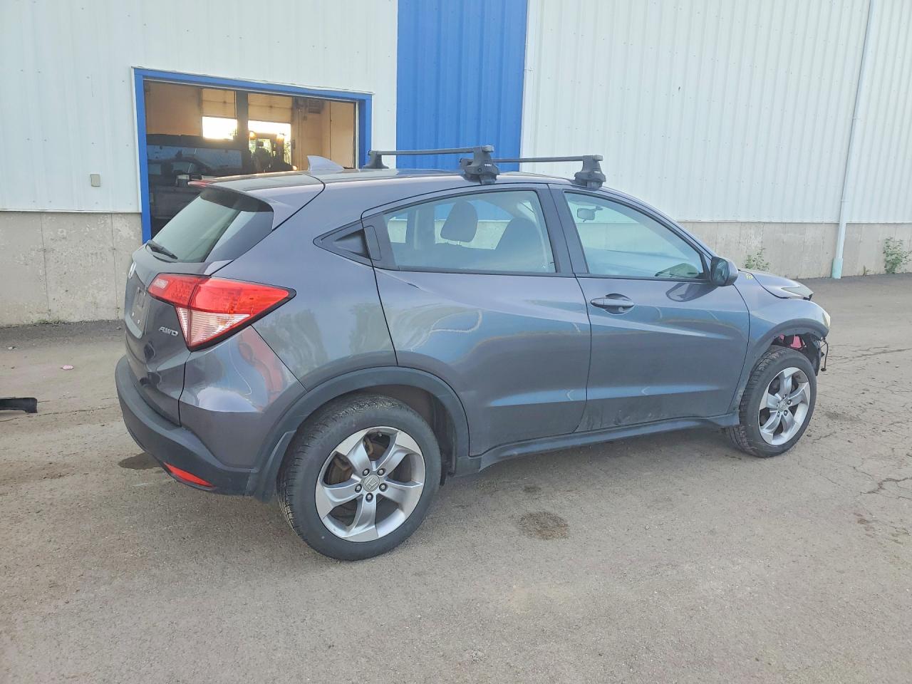 2017 Honda Hr-v Lx Gray vin: 3CZRU6H33HM103140