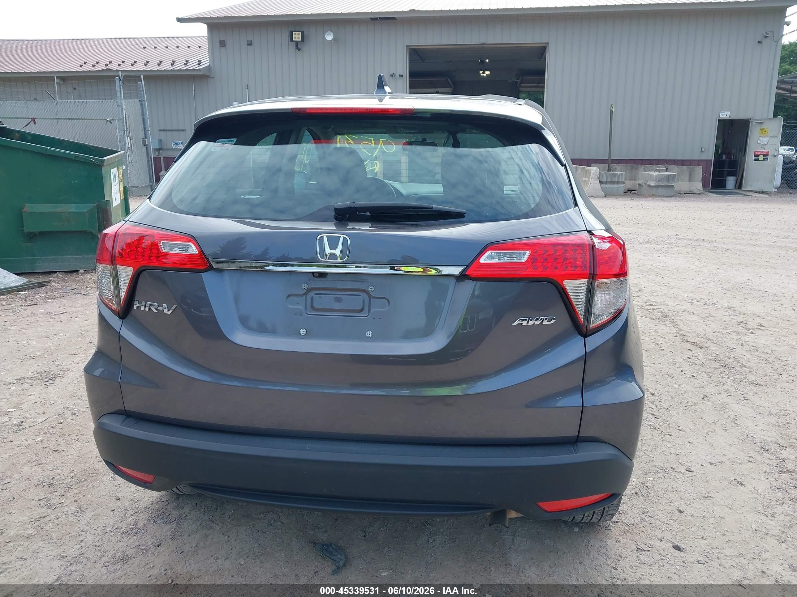 2022 Honda Hr-v Awd Lx Серый vin: 3CZRU6H33NM717889