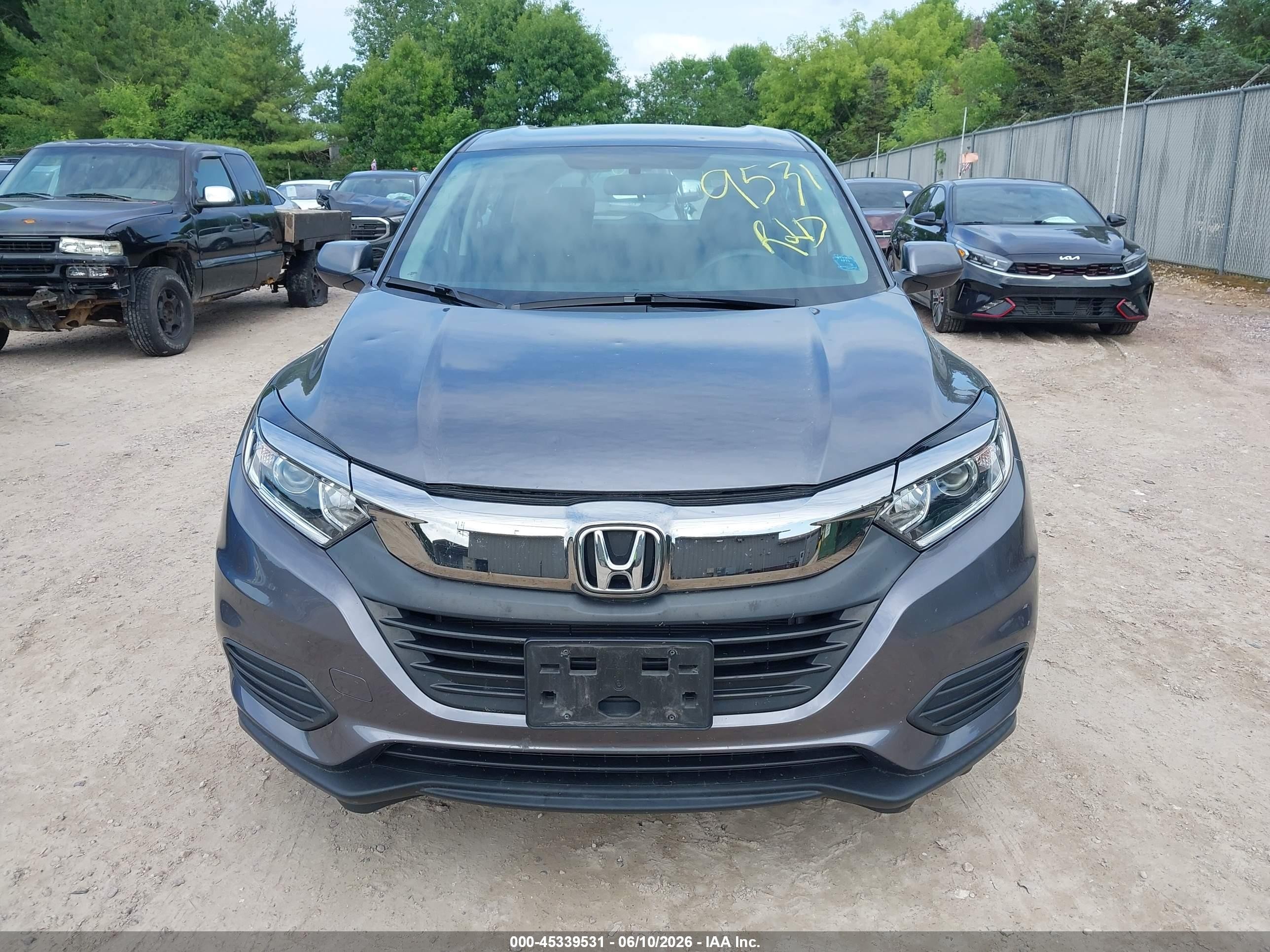 2022 Honda Hr-v Awd Lx Серый vin: 3CZRU6H33NM717889