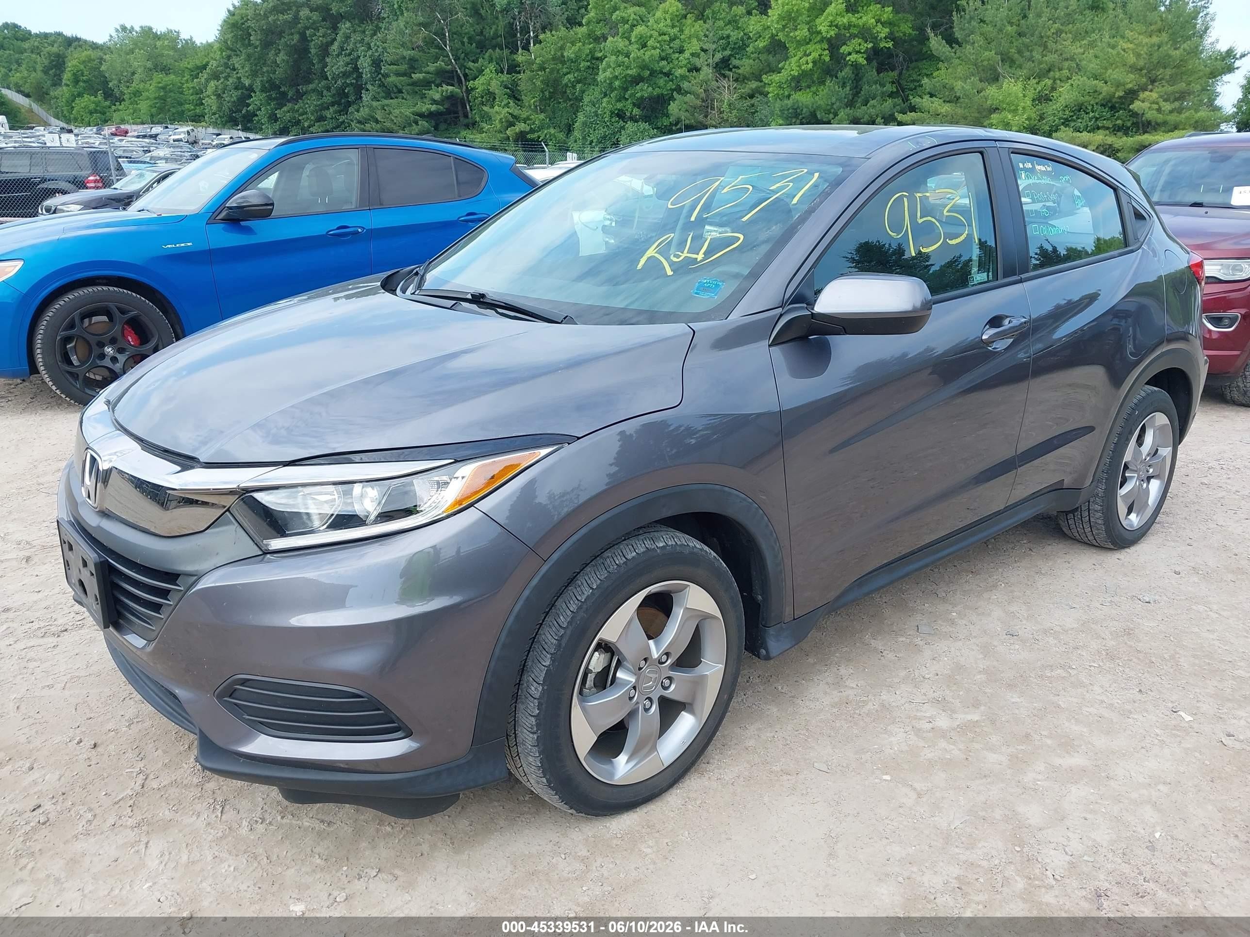 2022 Honda Hr-v Awd Lx Серый vin: 3CZRU6H33NM717889