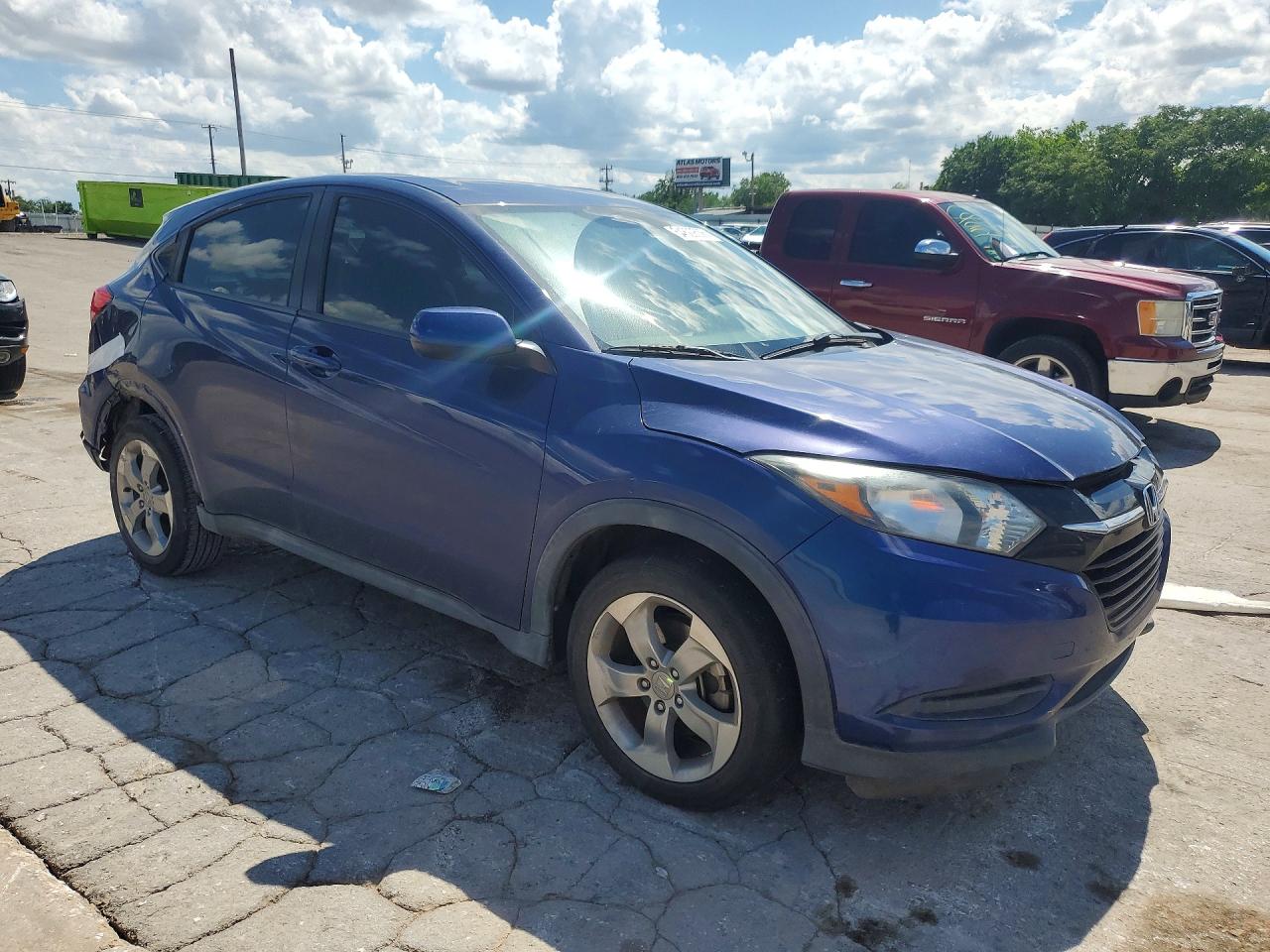 2017 Honda Hr-v Lx Blue vin: 3CZRU6H34HG708797