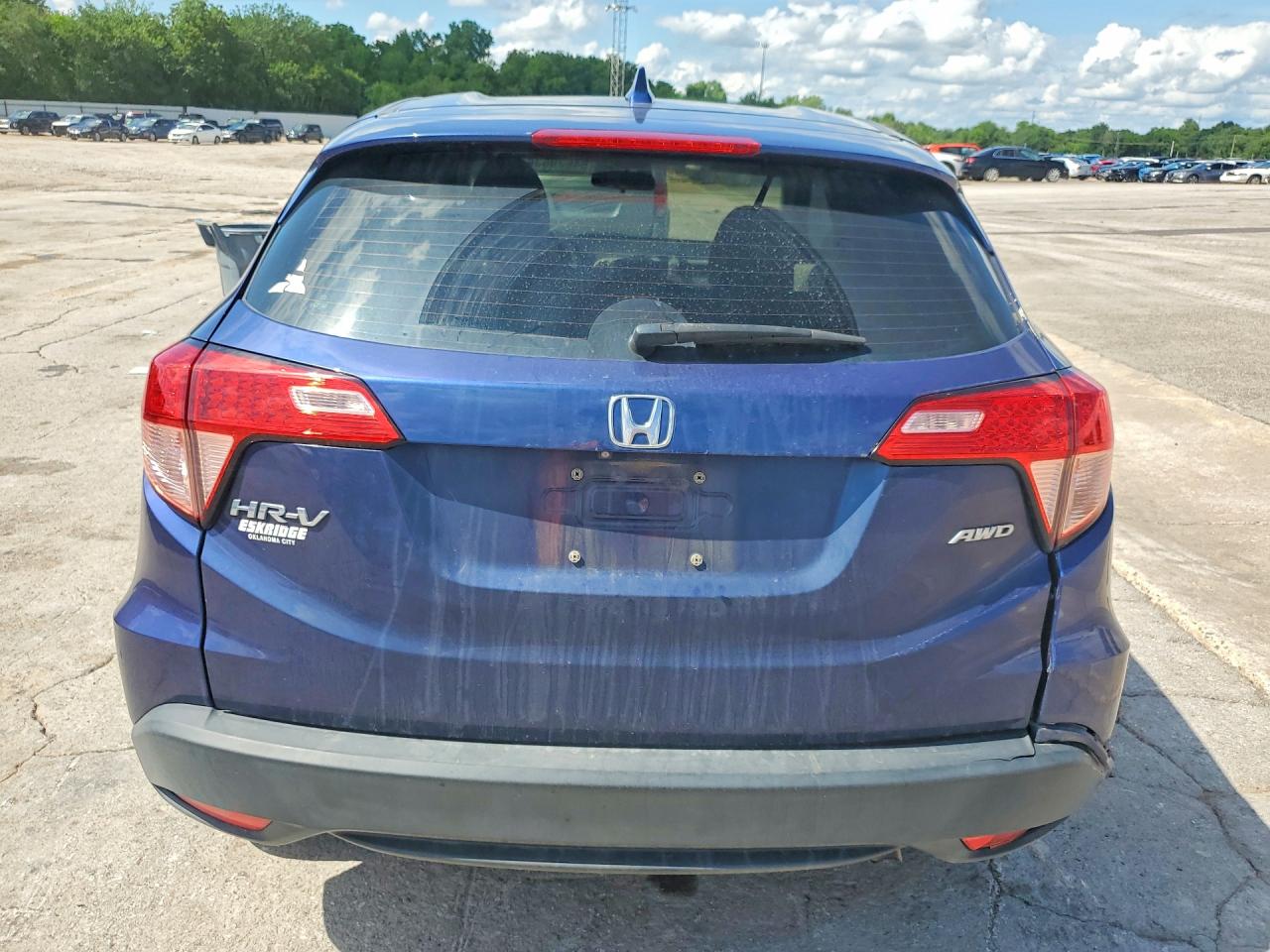 2017 Honda Hr-v Lx Blue vin: 3CZRU6H34HG708797