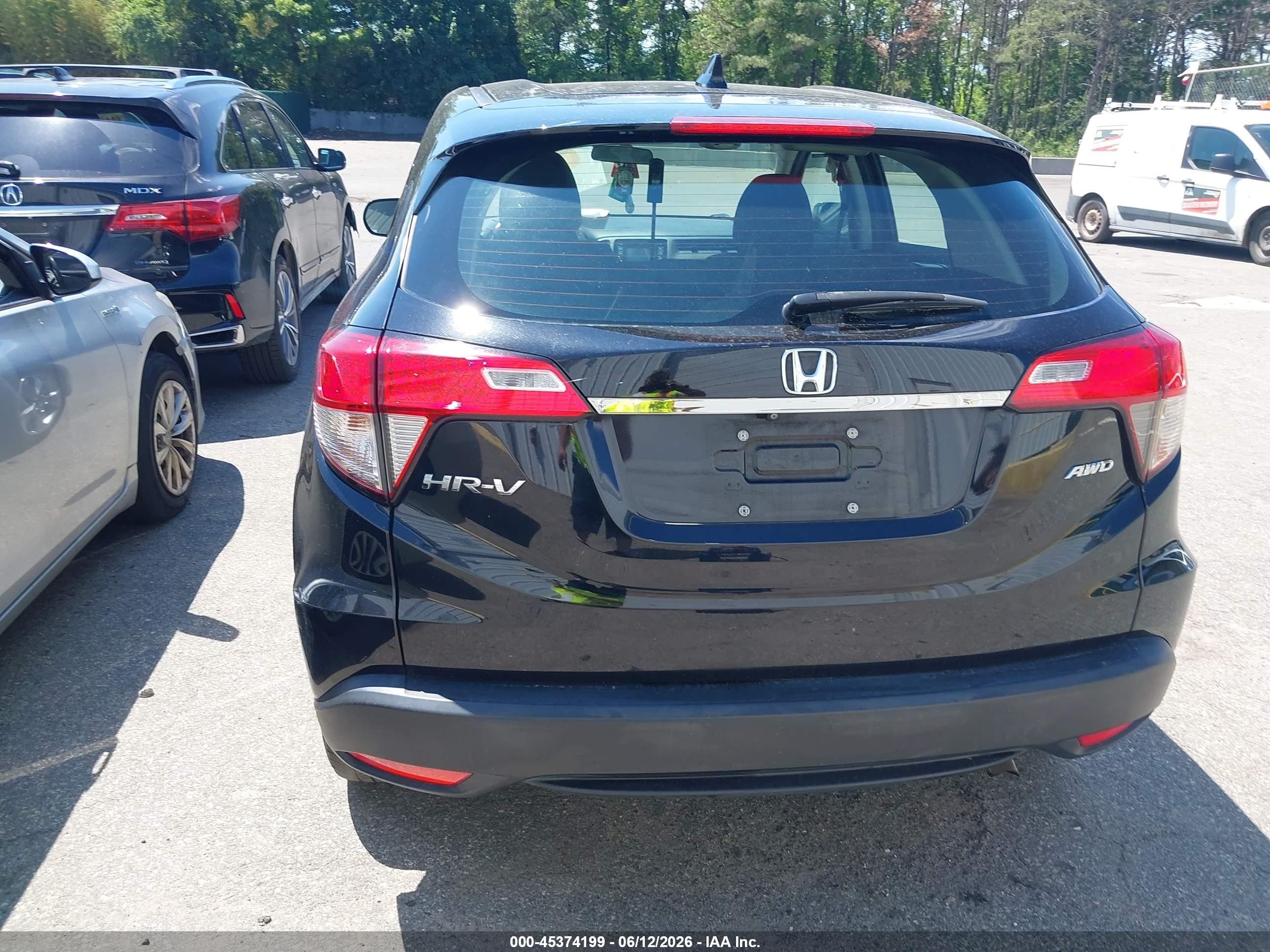 2021 Honda Hr-v Awd Lx Black vin: 3CZRU6H34MM754500