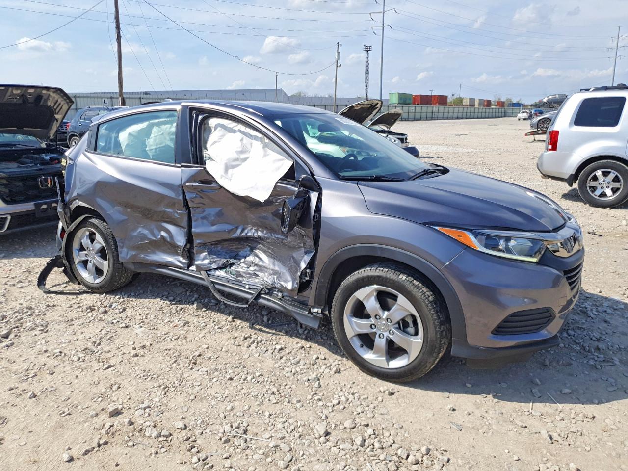 2022 Honda Hr-v Lx Charcoal vin: 3CZRU6H34NM714029