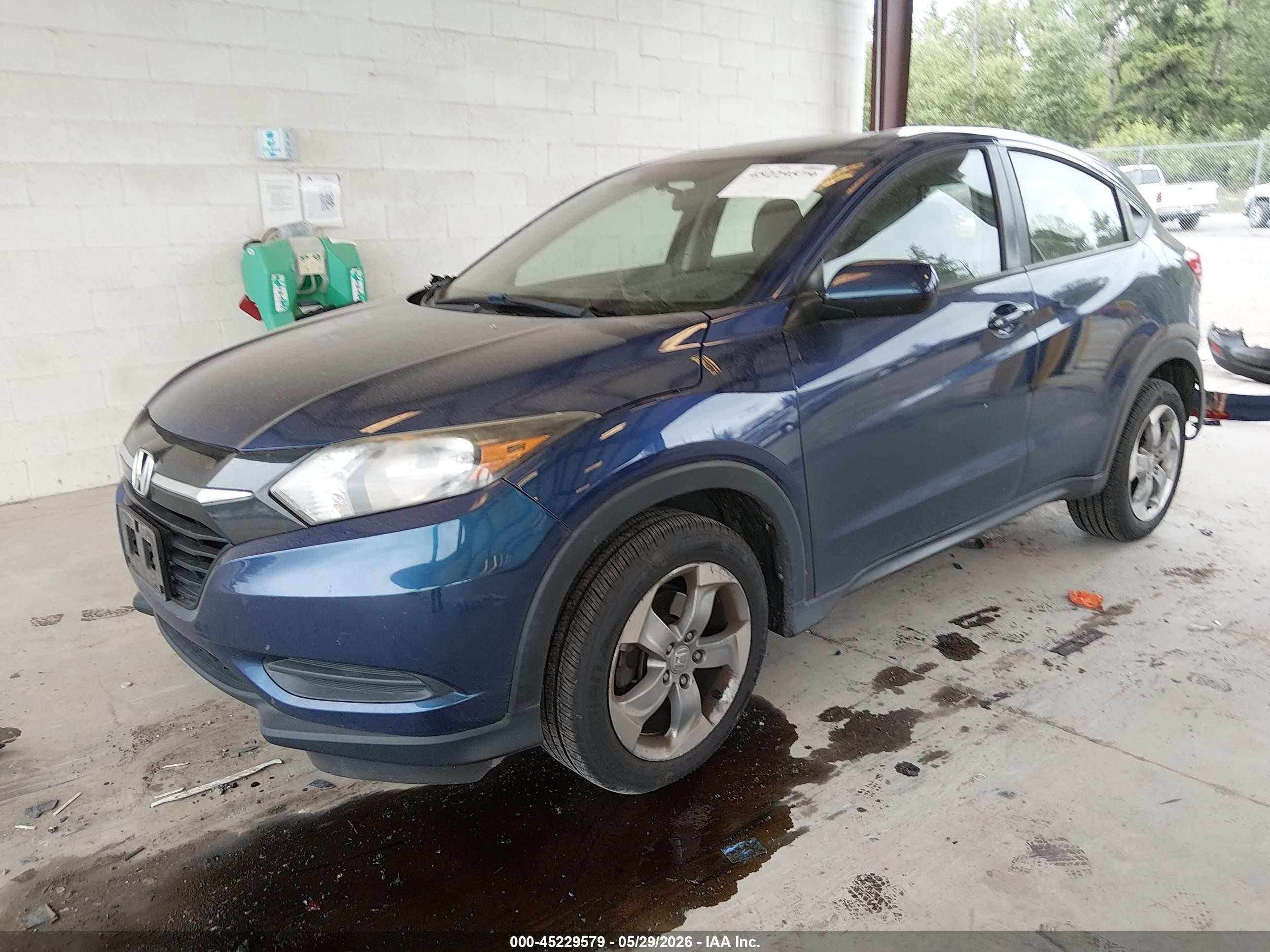 2017 Honda Hr-v Lx Синий vin: 3CZRU6H35HG700143