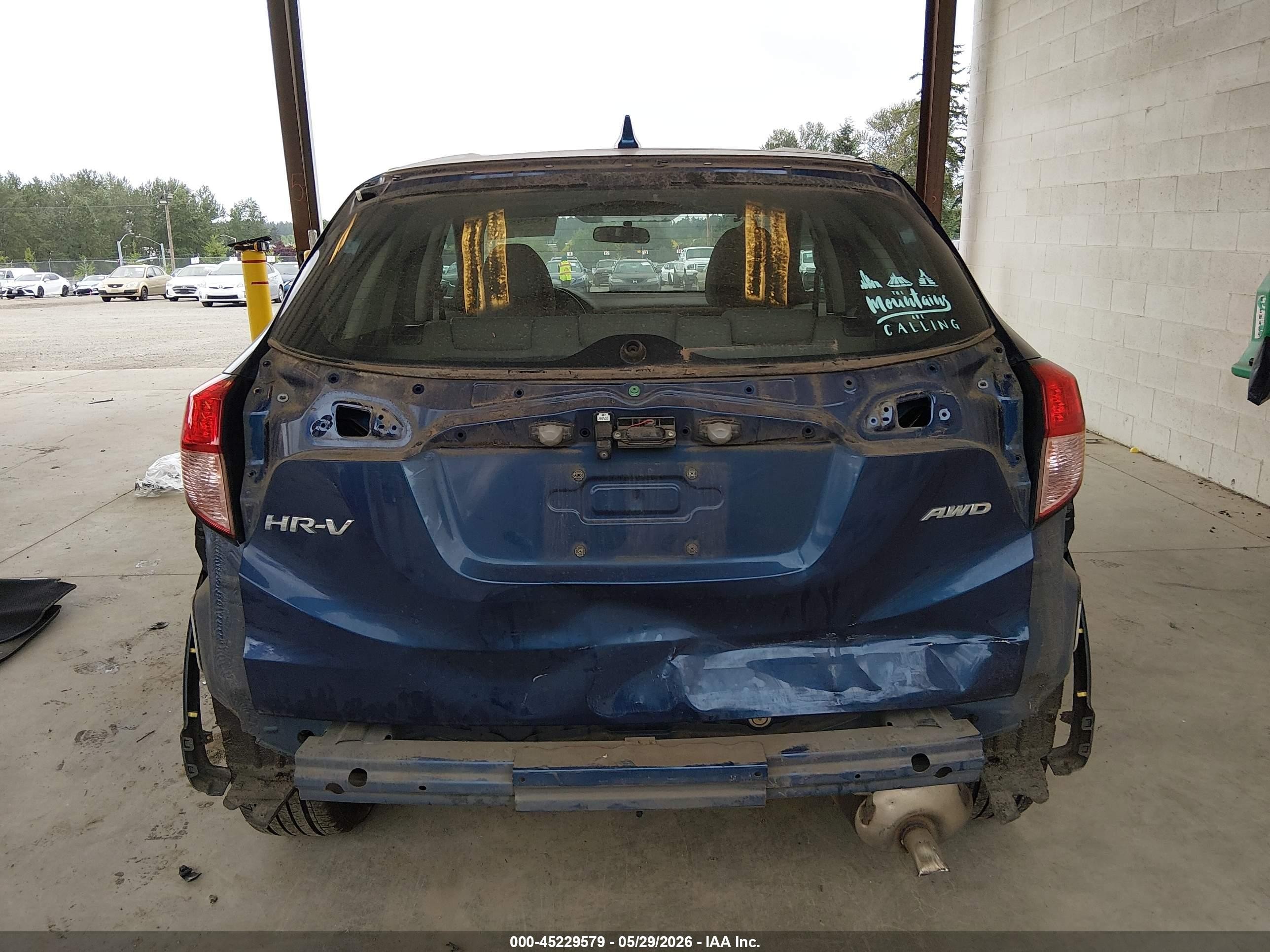 2017 Honda Hr-v Lx Синий vin: 3CZRU6H35HG700143