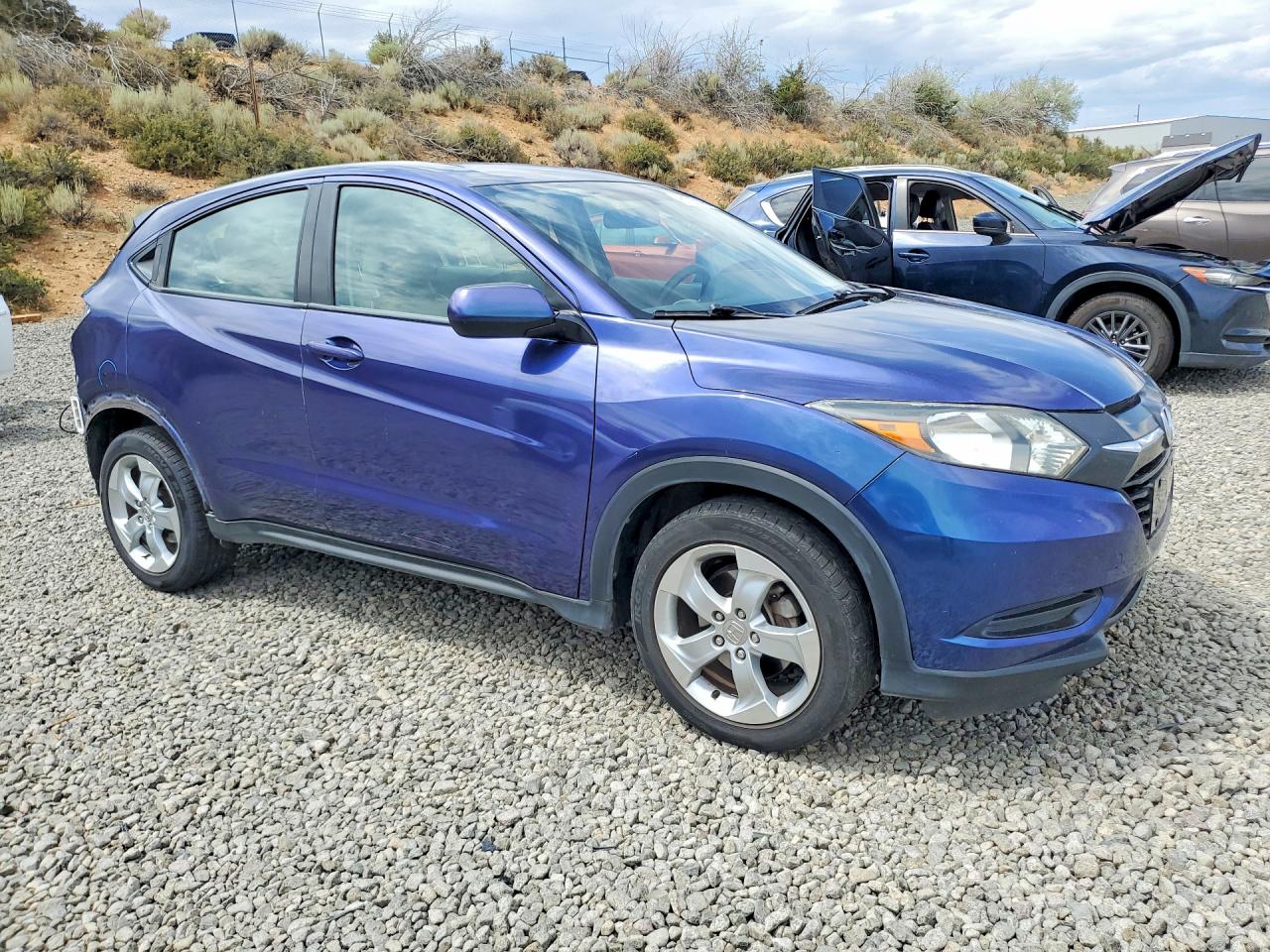 2016 Honda Hr-v Lx Blue vin: 3CZRU6H36GM709675