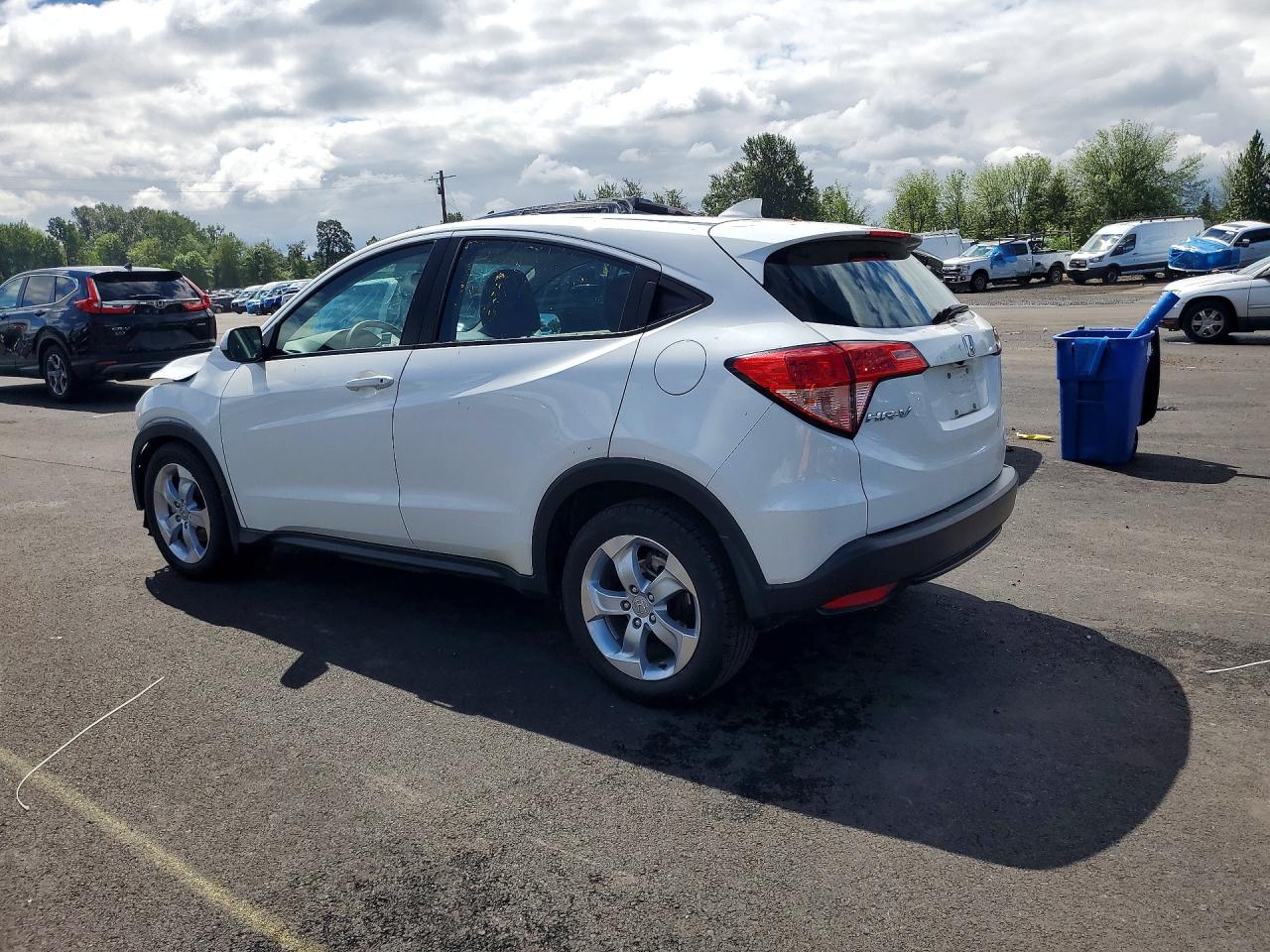 2016 Honda Hr-v Lx White vin: 3CZRU6H36GM713614