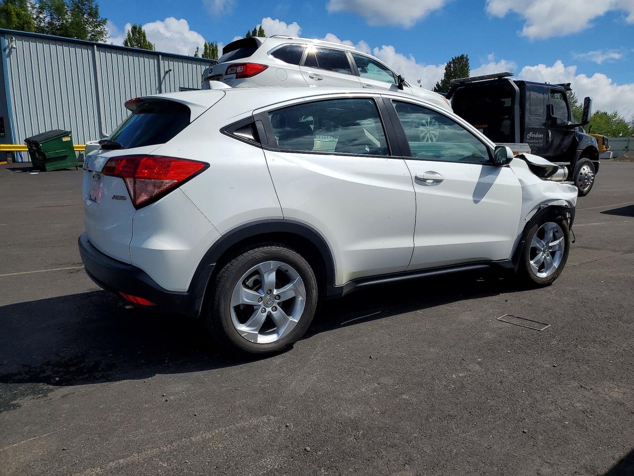2016 Honda Hr-v Lx White vin: 3CZRU6H36GM713614