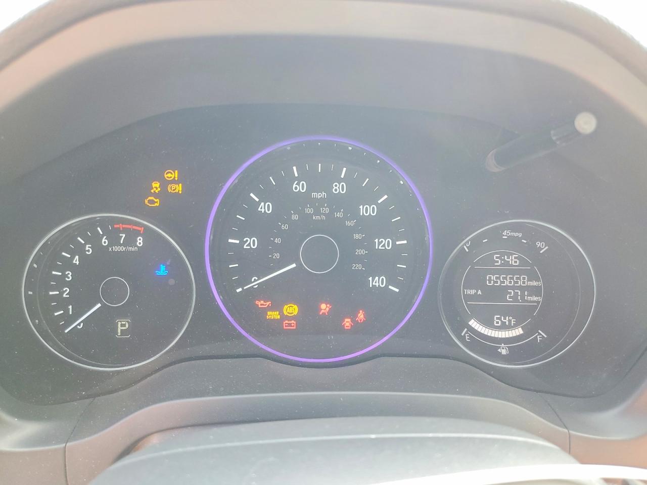 2016 Honda Hr-v Lx White vin: 3CZRU6H36GM713614