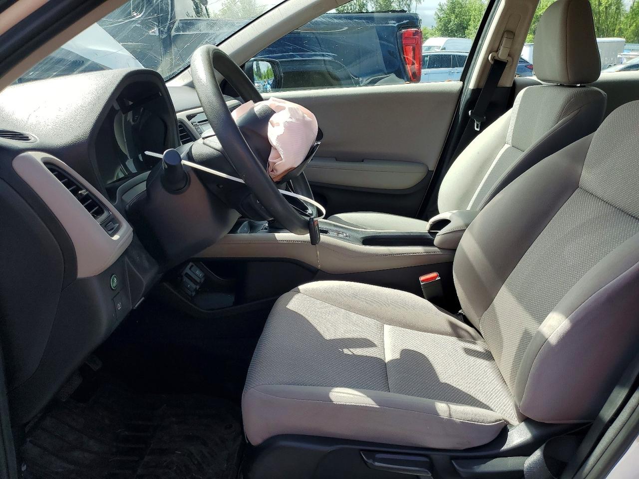 2016 Honda Hr-v Lx White vin: 3CZRU6H36GM713614