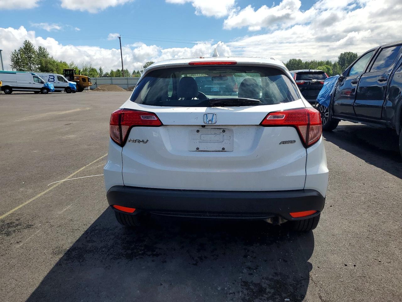 2016 Honda Hr-v Lx White vin: 3CZRU6H36GM713614