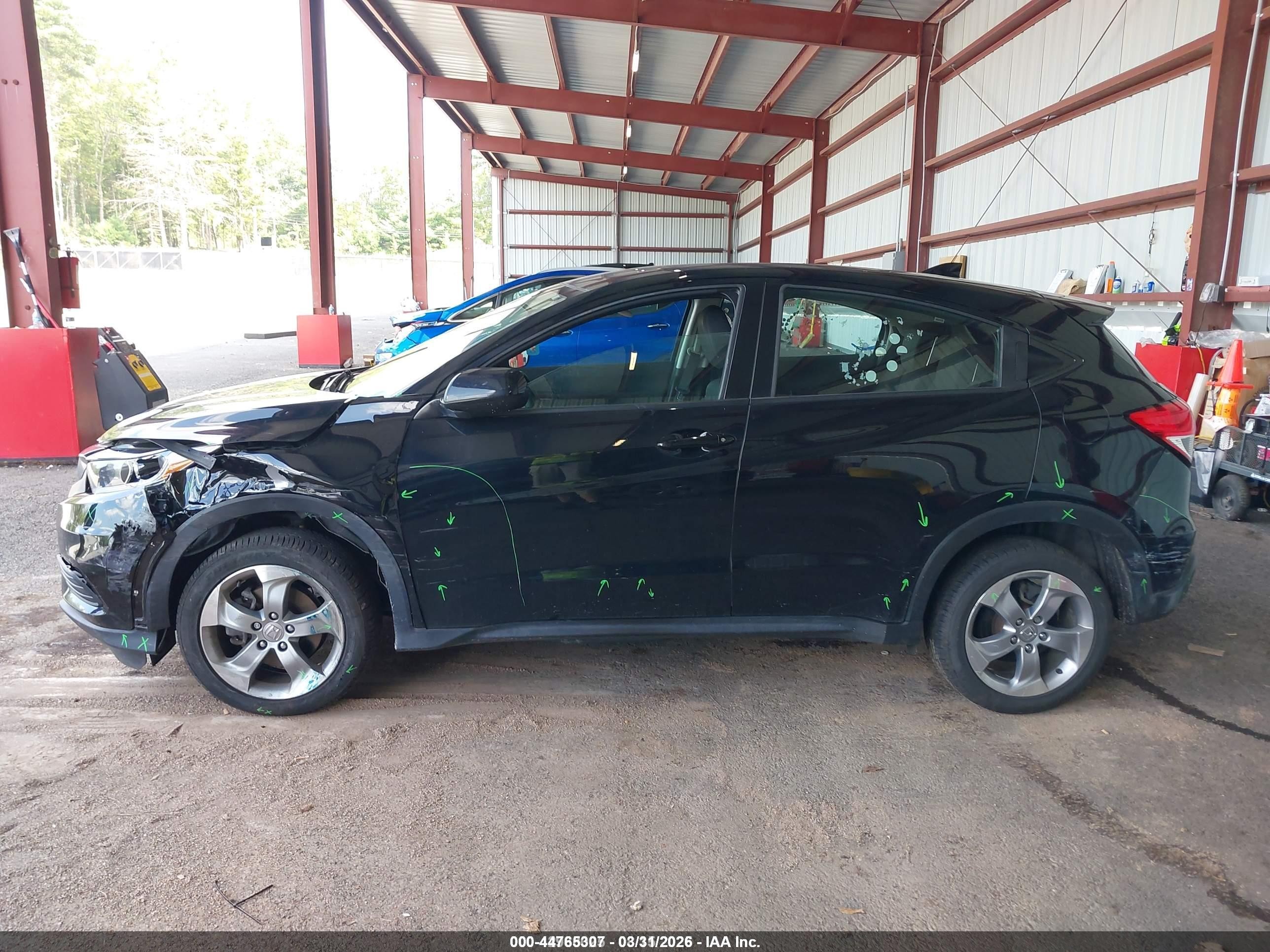 2020 Honda Hr-v Awd Lx Black vin: 3CZRU6H36LM726938