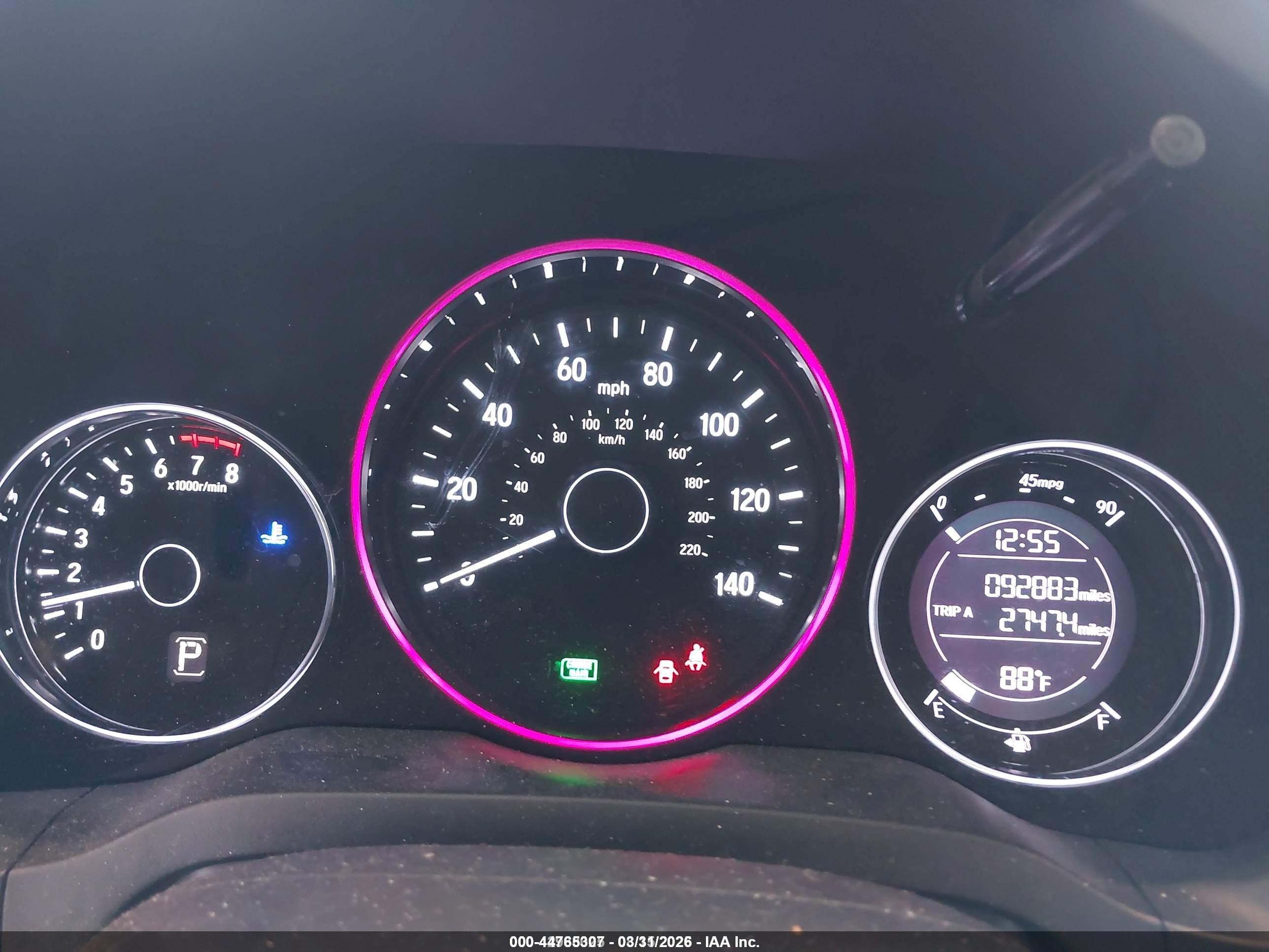 2020 Honda Hr-v Awd Lx Black vin: 3CZRU6H36LM726938