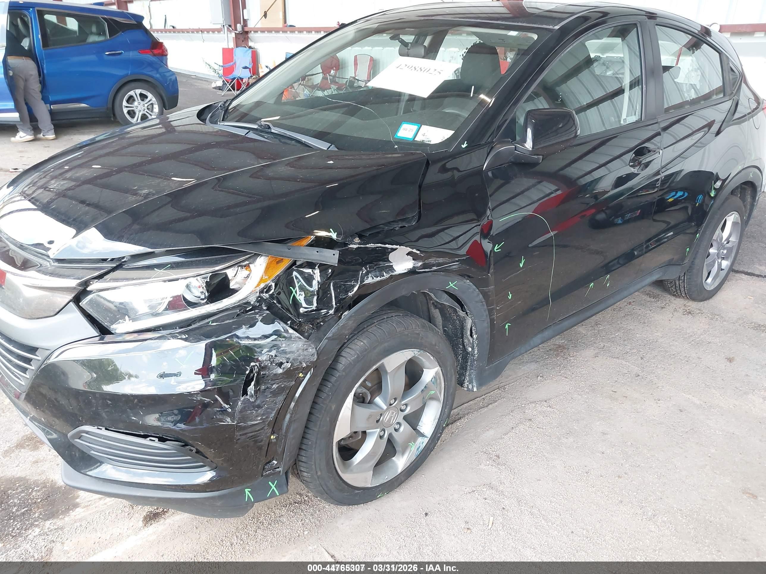 2020 Honda Hr-v Awd Lx Black vin: 3CZRU6H36LM726938