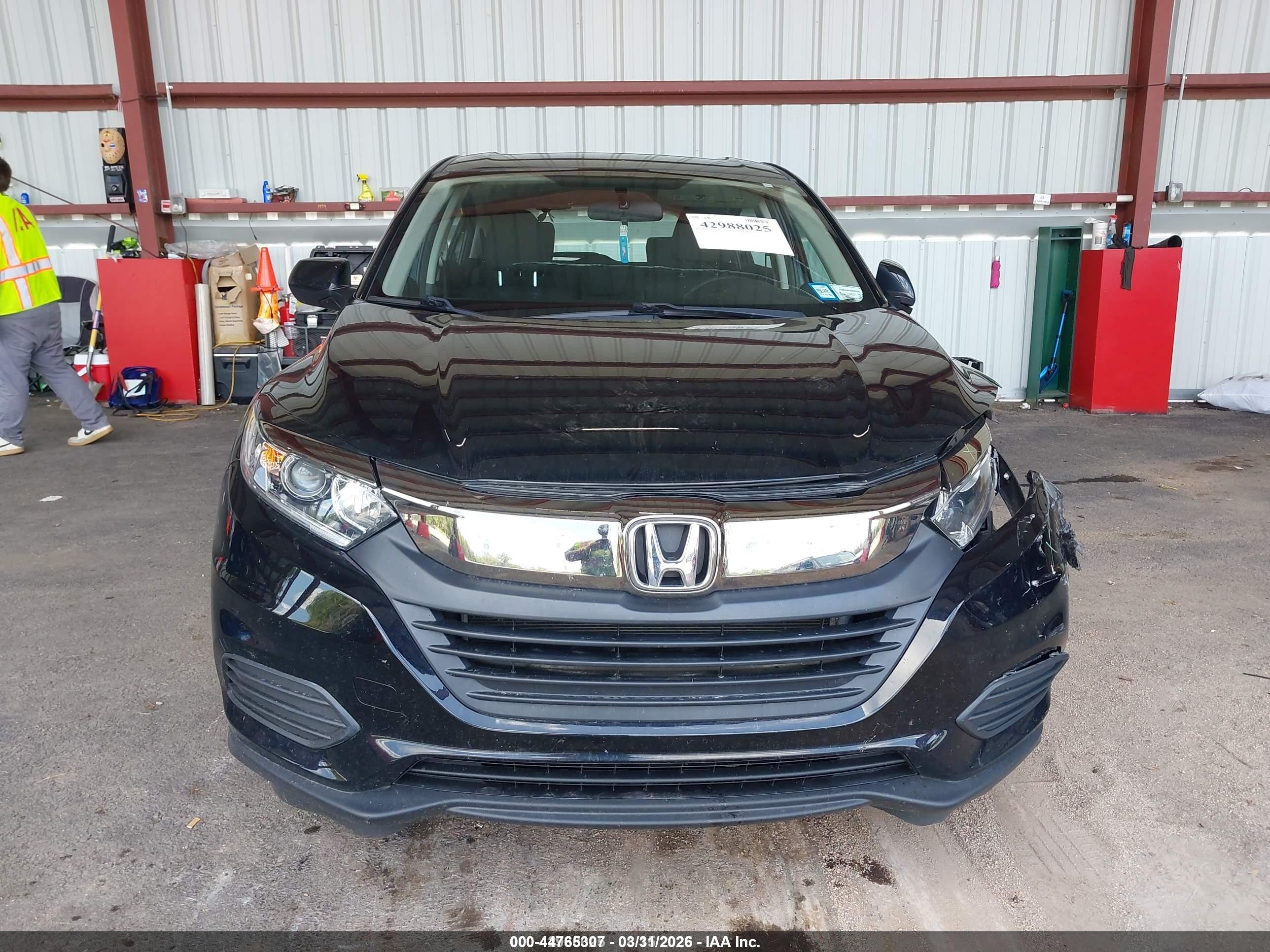 2020 Honda Hr-v Awd Lx Black vin: 3CZRU6H36LM726938