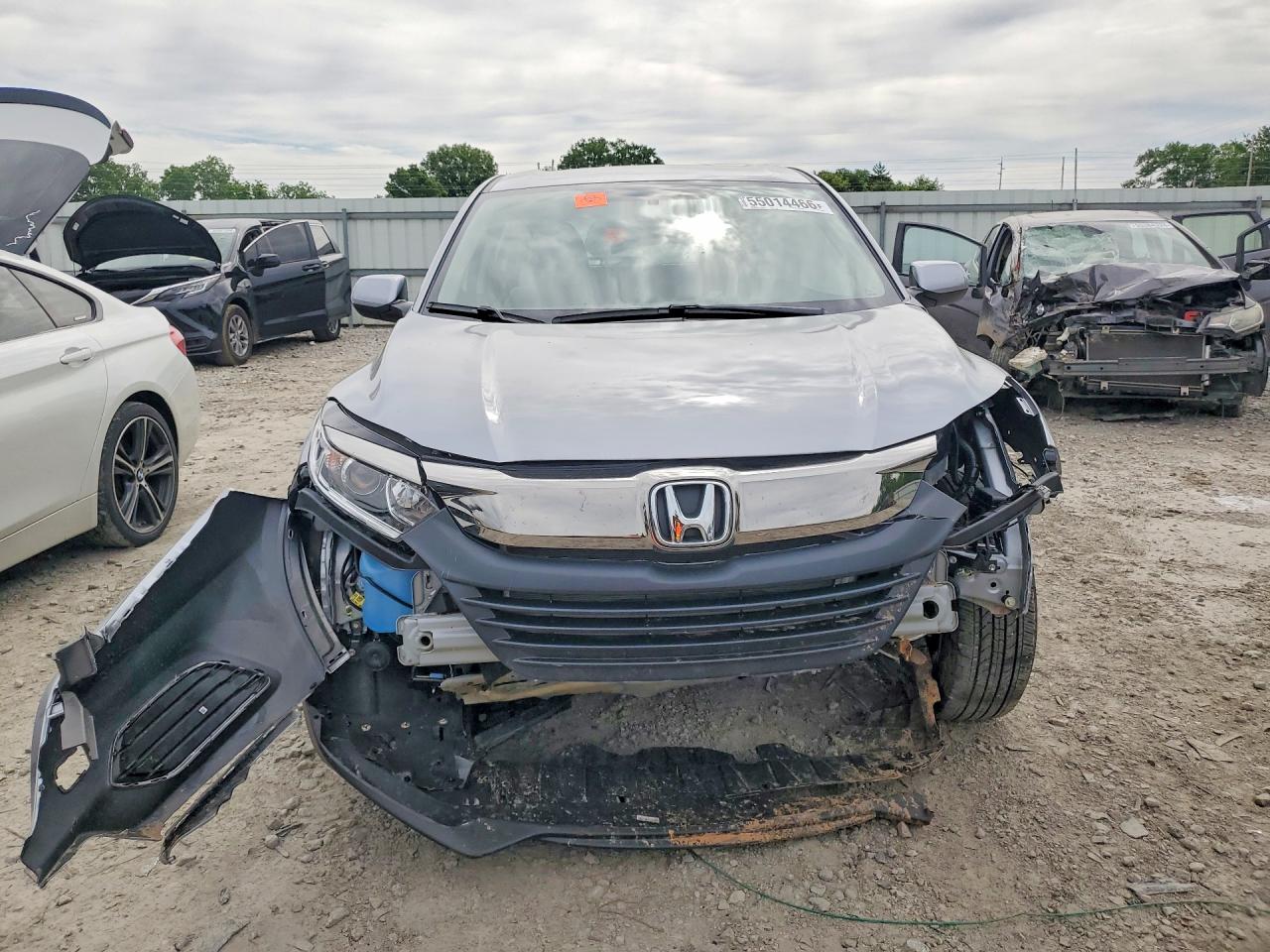 2022 Honda Hr-v Lx Silver vin: 3CZRU6H36NM719393