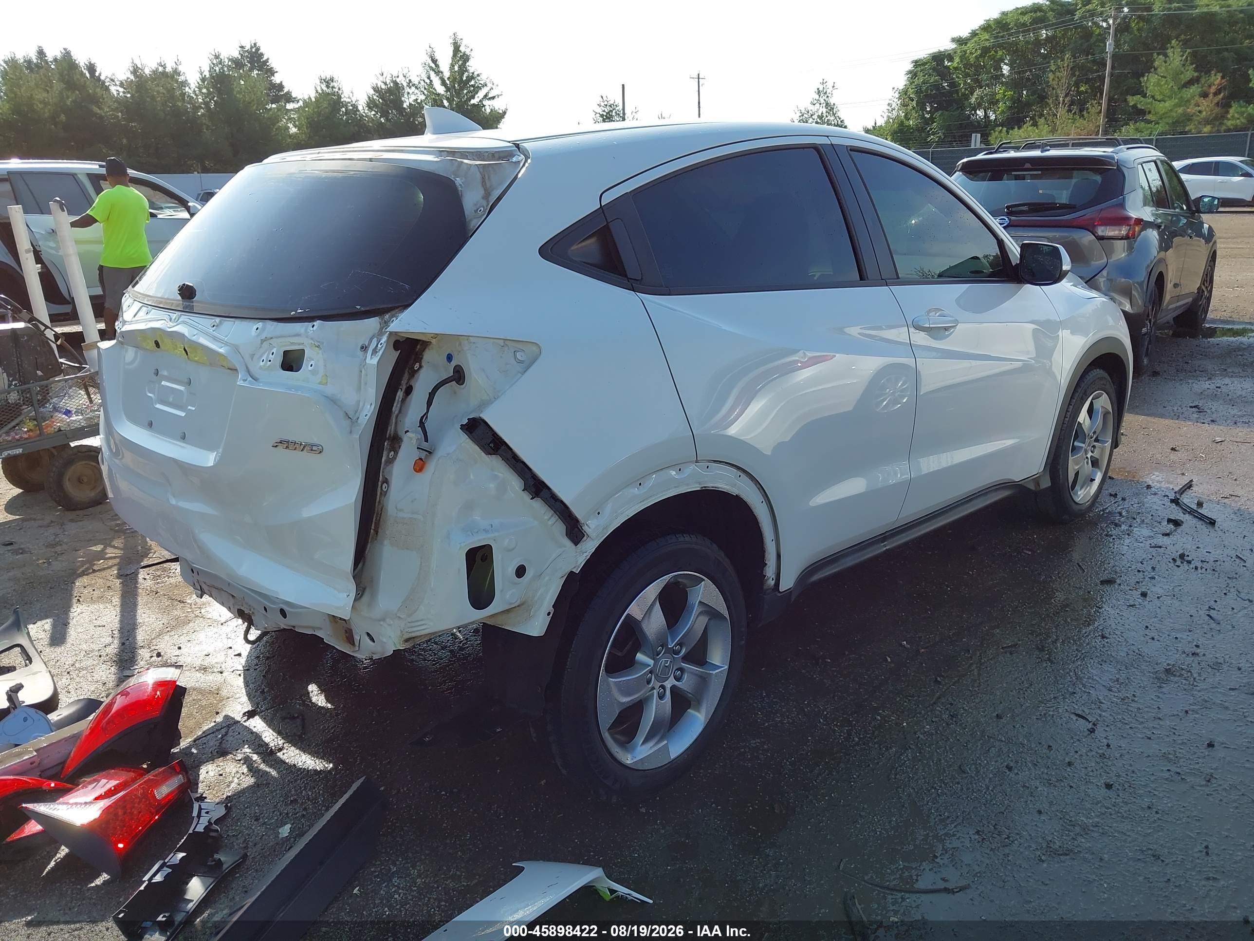 2019 Honda Hr-v Lx Белый vin: 3CZRU6H37KM704963
